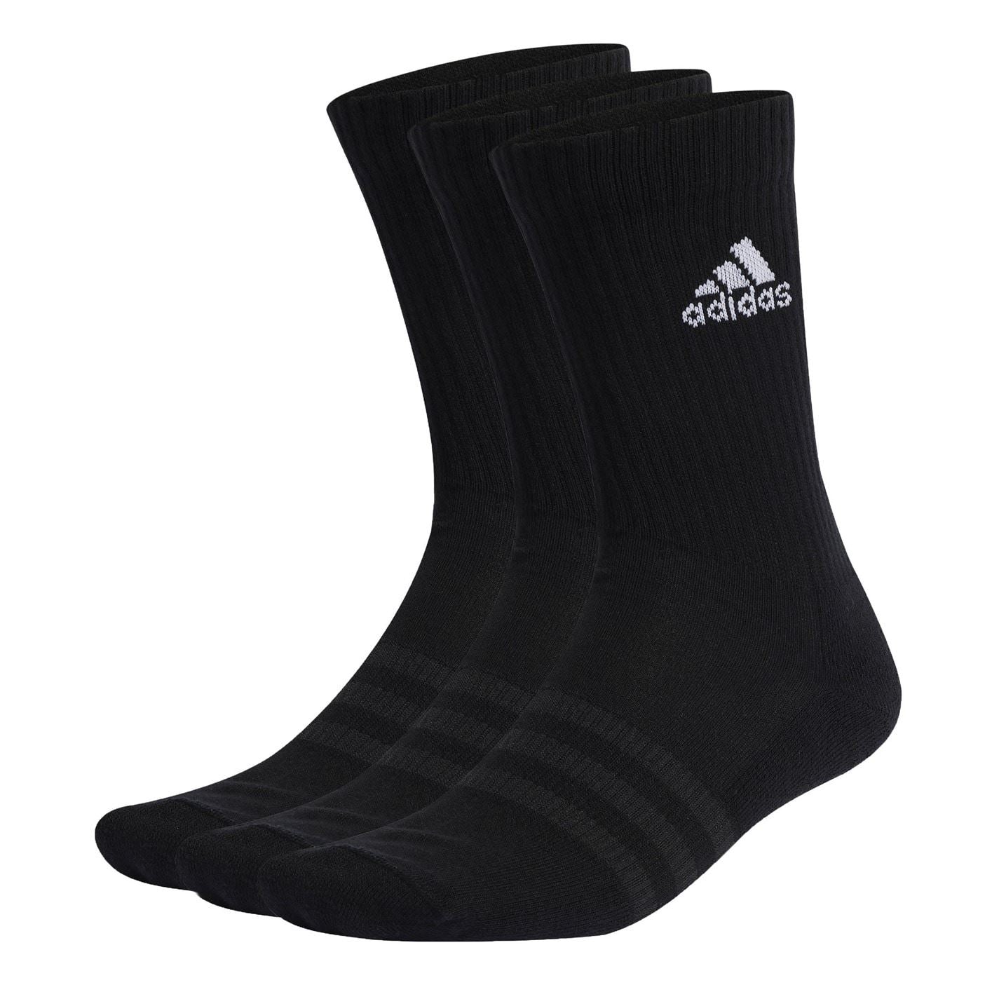 adidas Cushioned Crew Socks 3 Pairs Juniors
