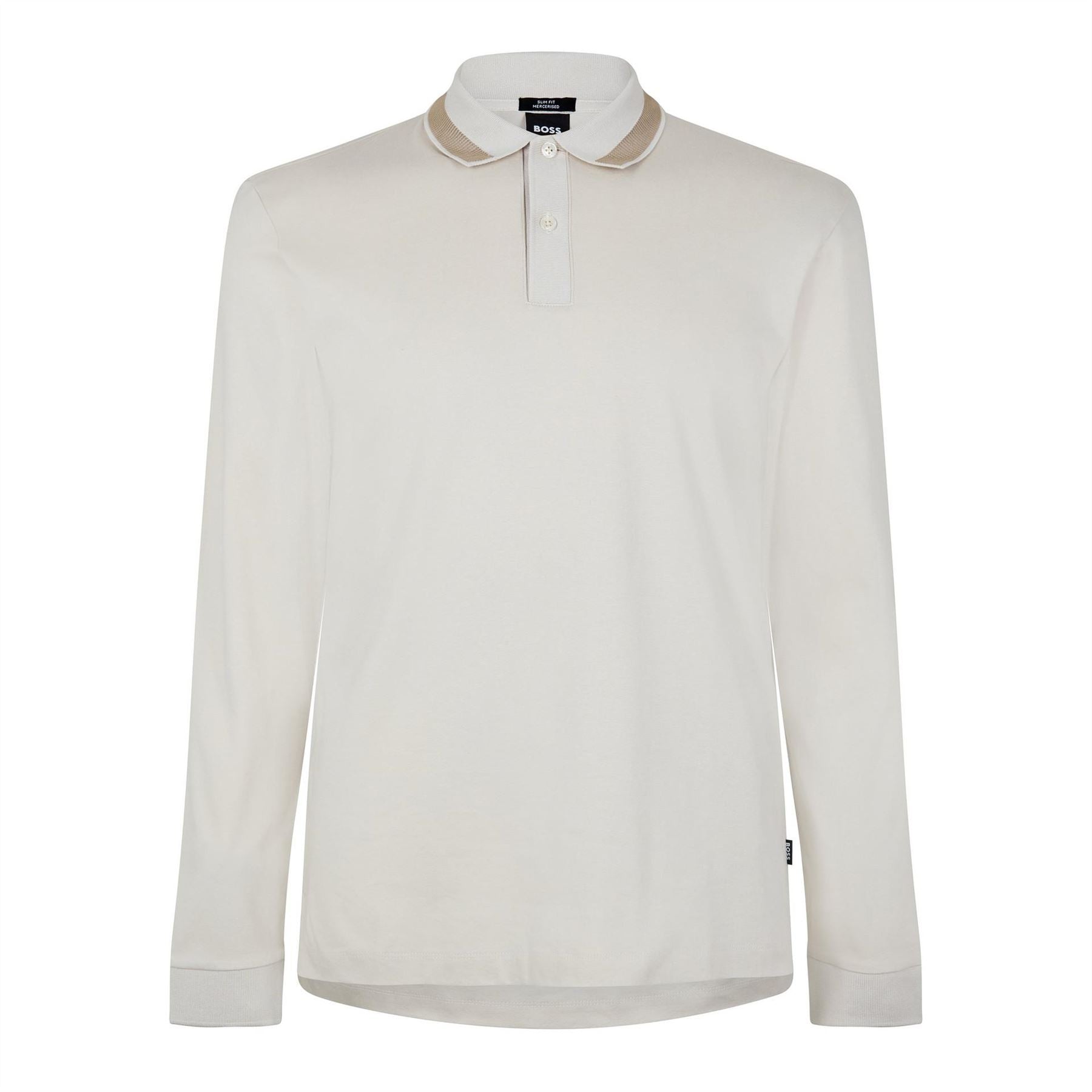 Boss H Pleins 199 Black Long Sleeve Polo Shirt