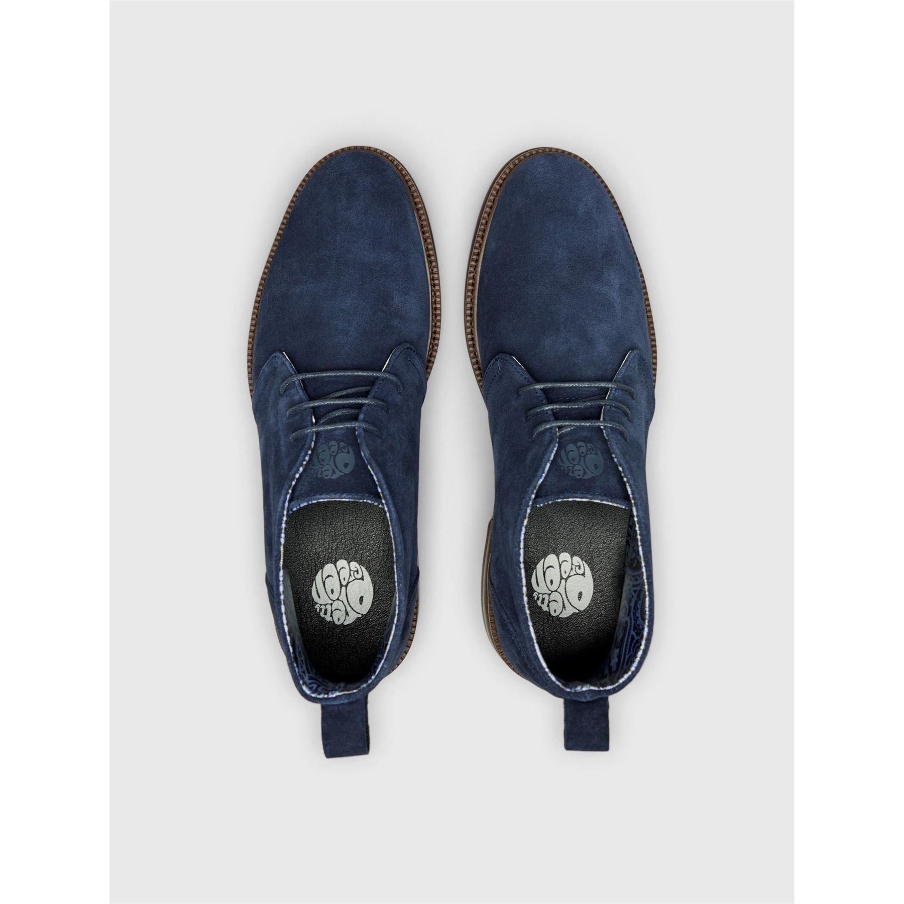 Pretty Green Solid Patterned Chukka Boots
