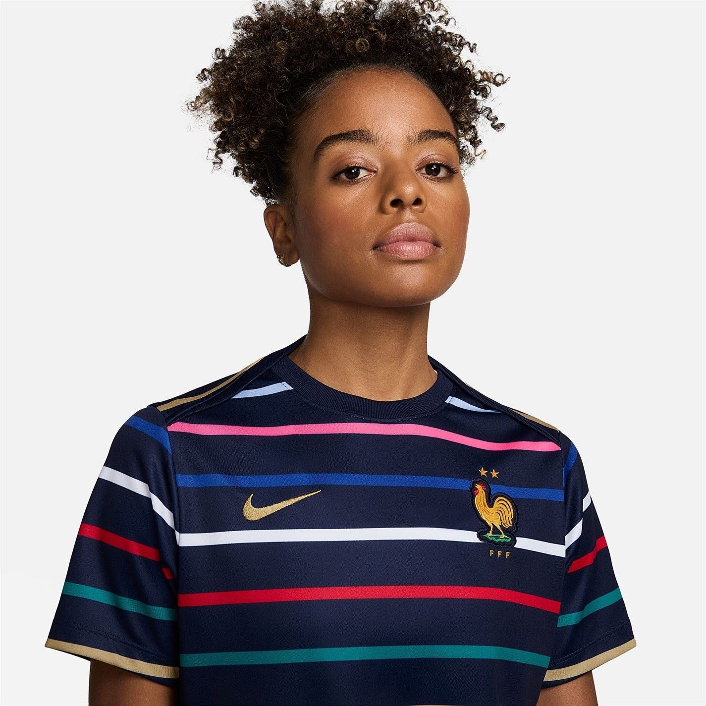 Nike Womens France Academy Pro Home Pre Match Shirt 2024
