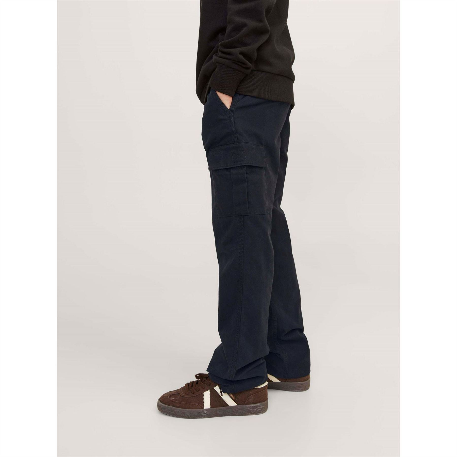 Jack and Jones Kane Barkley Solid Patterned Combat Pants
