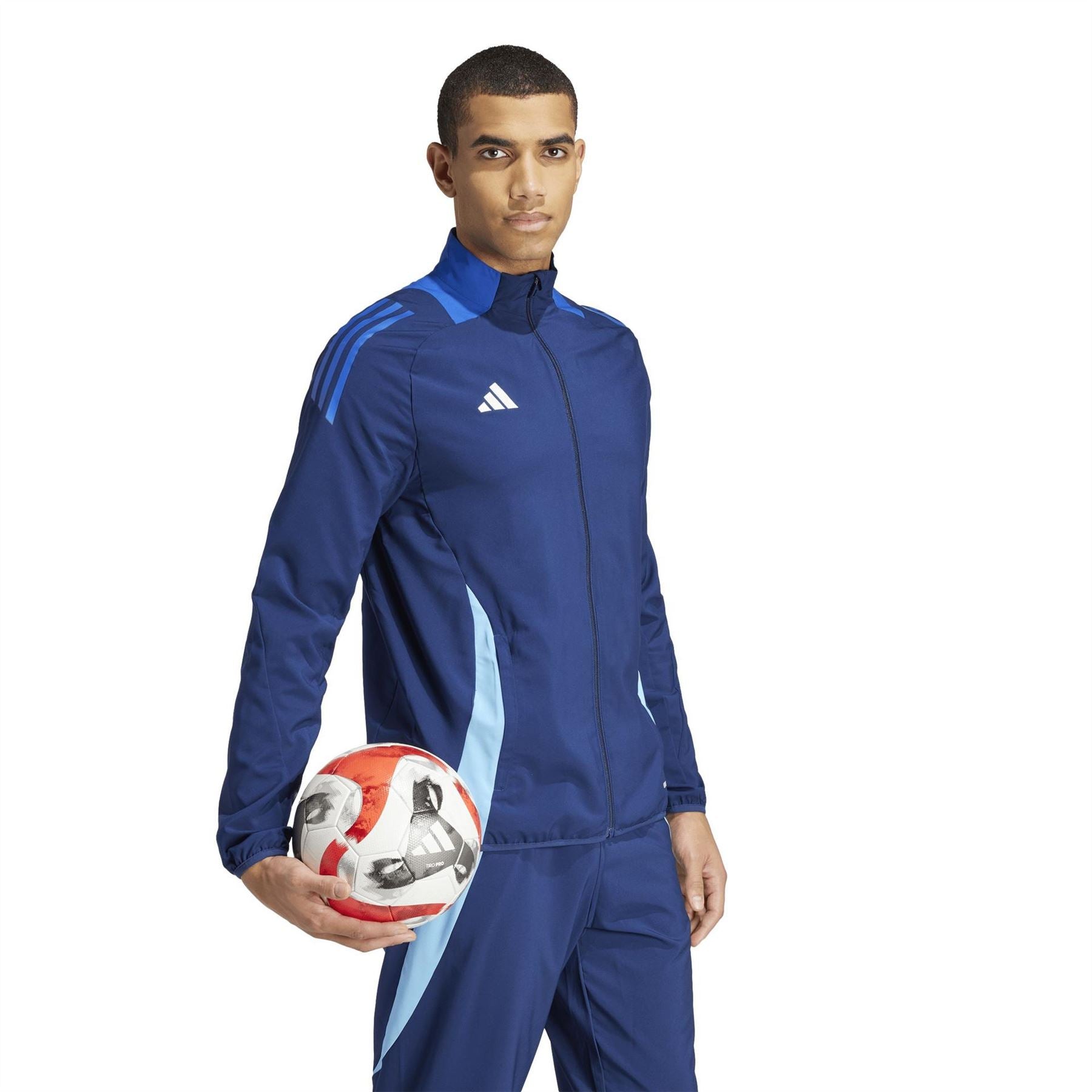 adidas Funnel Neck High Collar Long Sleeve Athletic Top