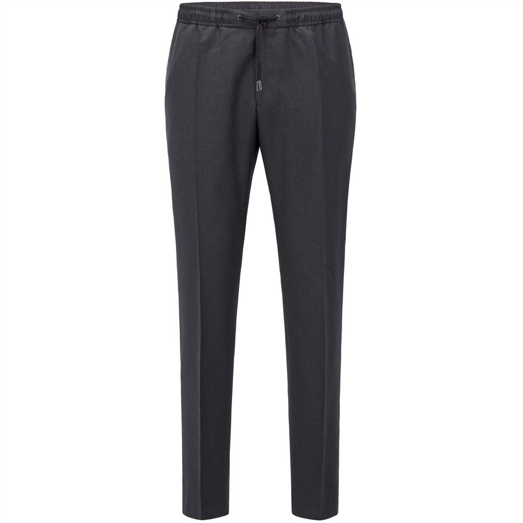 Boss Solid Patterned Slim Elastic Cuff Trousers