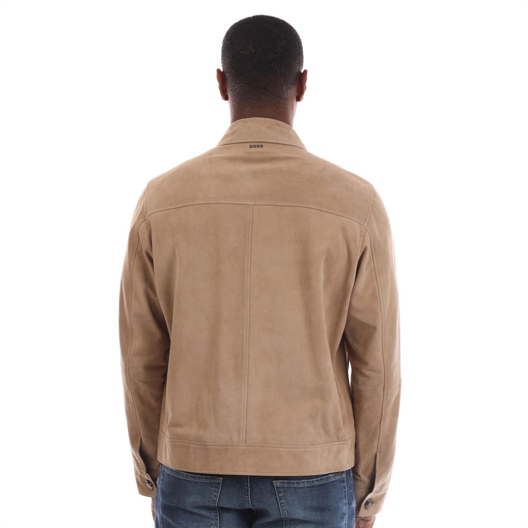 Boss Mens H Malbano5 Leather Jacket