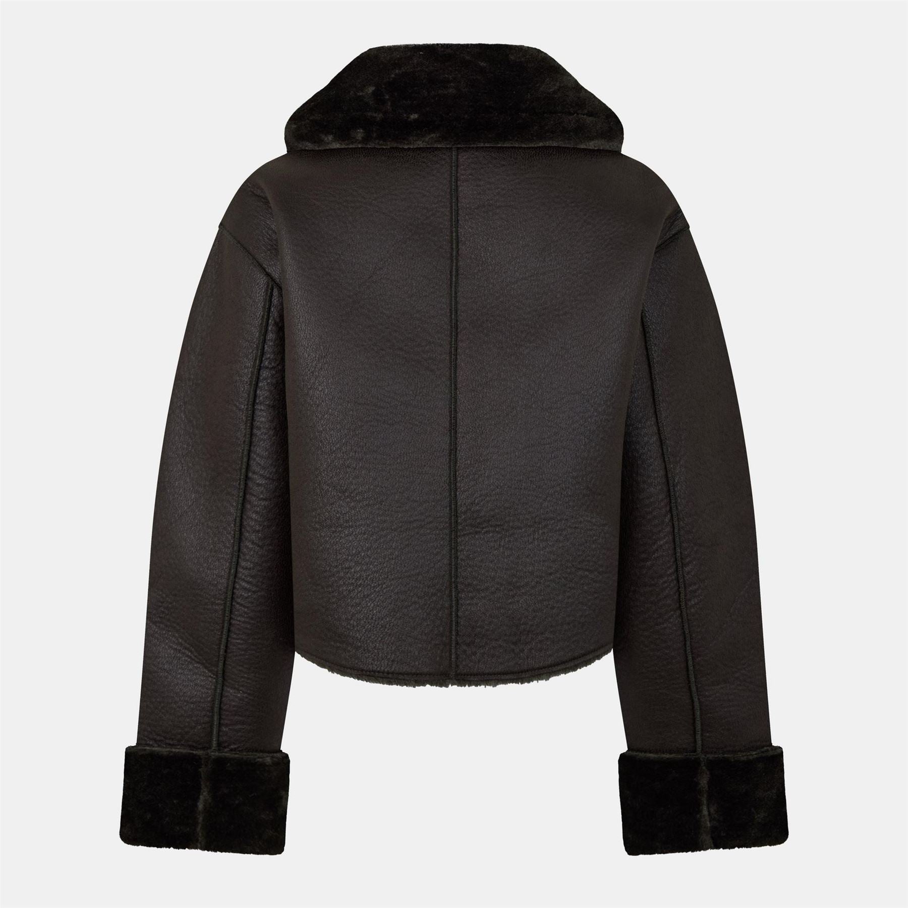 Jack Wills Reverse Structured Shearling Jacket