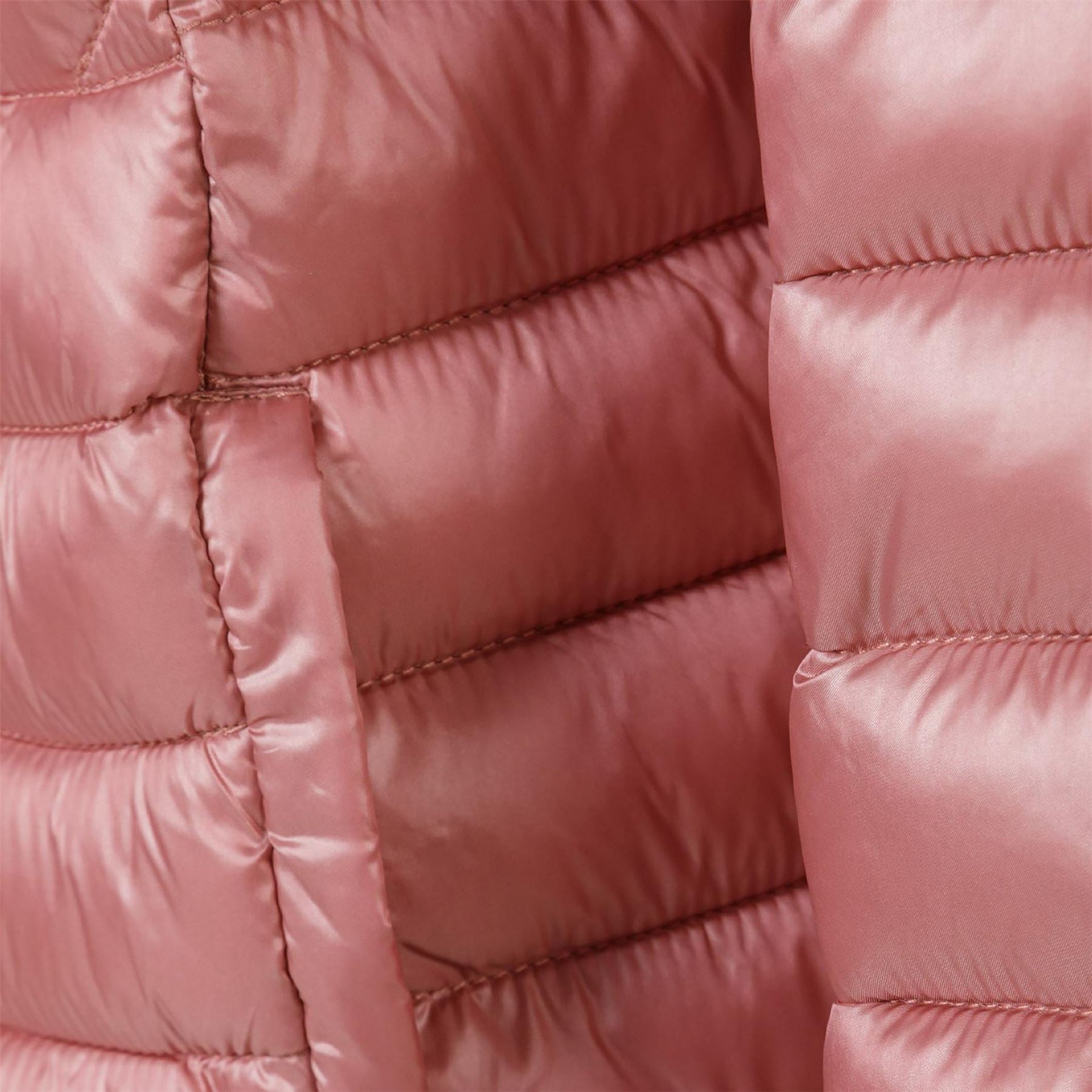 Minoti Girls Quilted Hooded Jacket With Zip Fastening Copper