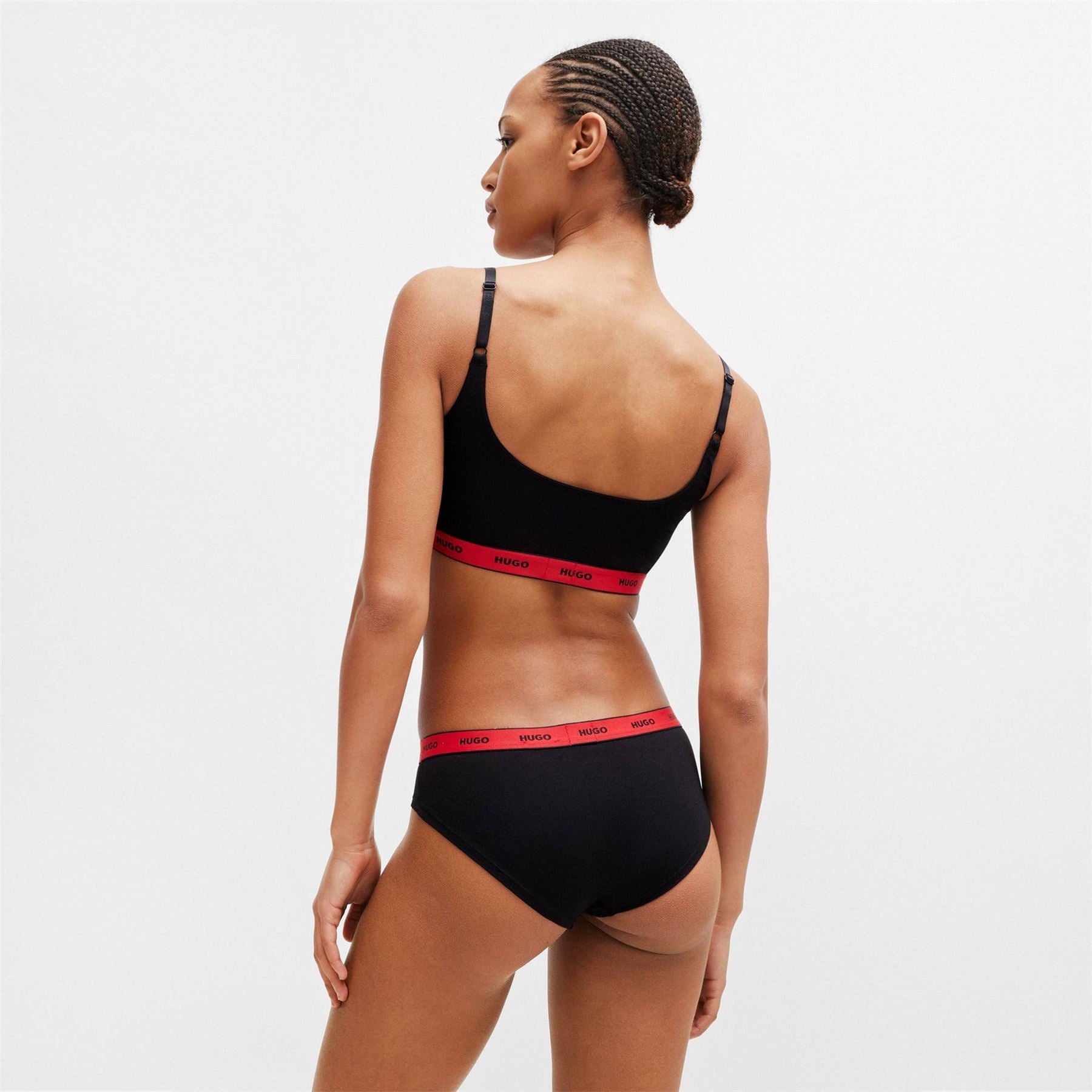 Hugo Stripe Patterned Thong
