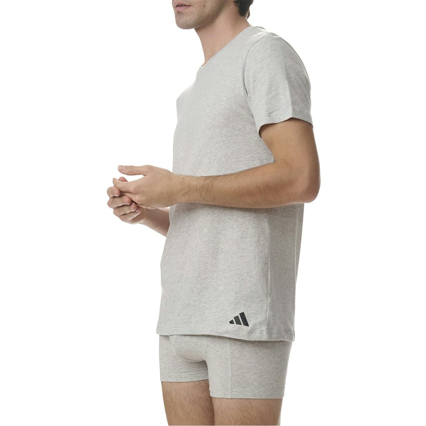 adidas 3 Pack Regular Fit Crew Neck T-Shirts