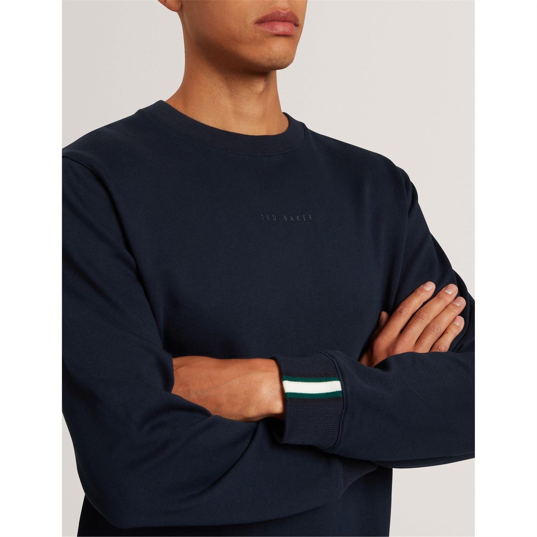 Ted Baker Long Sleeve Crew Neck Jersey Athletic Top
