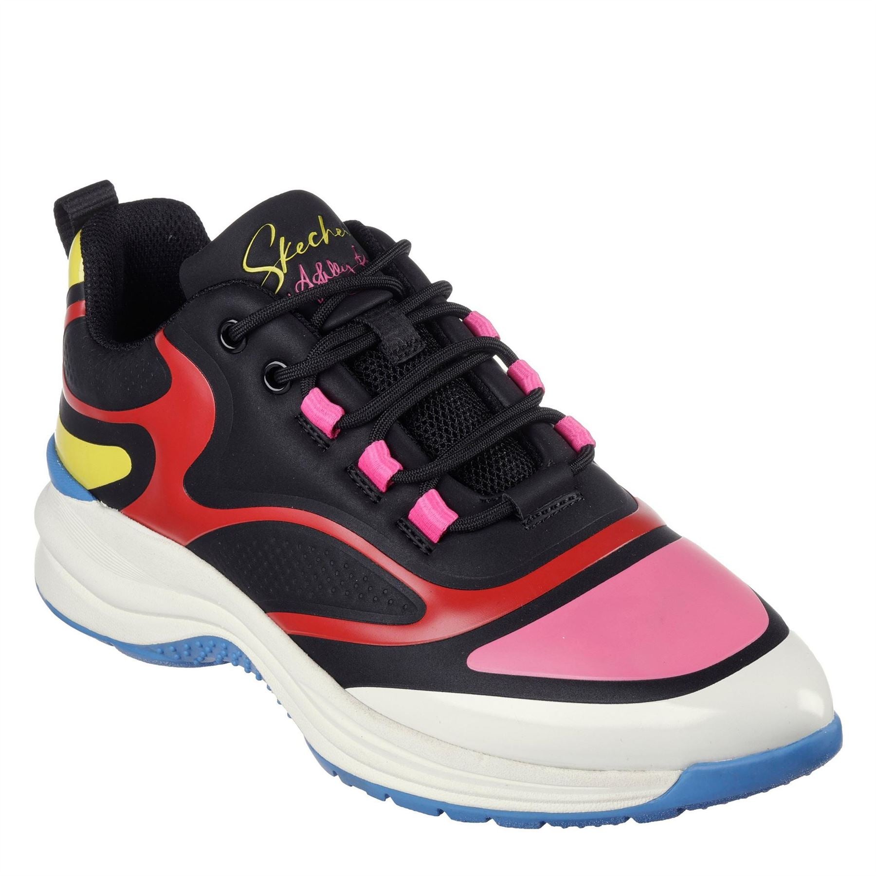 Skechers Womens Hot Melt Embossed Neoprene Low Top Trainers