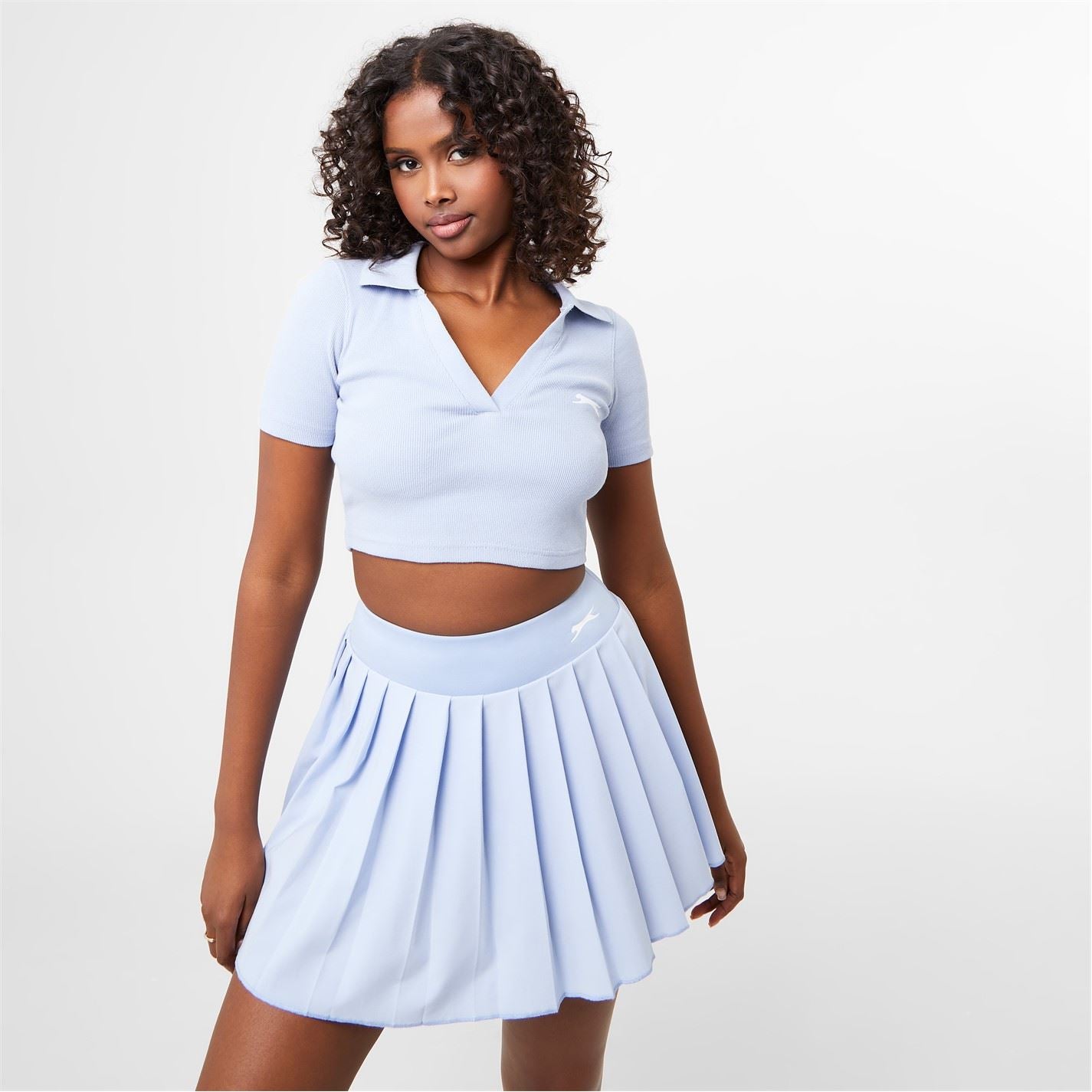 Slazenger Ft. Wolfie Cindy Polo Crop Top