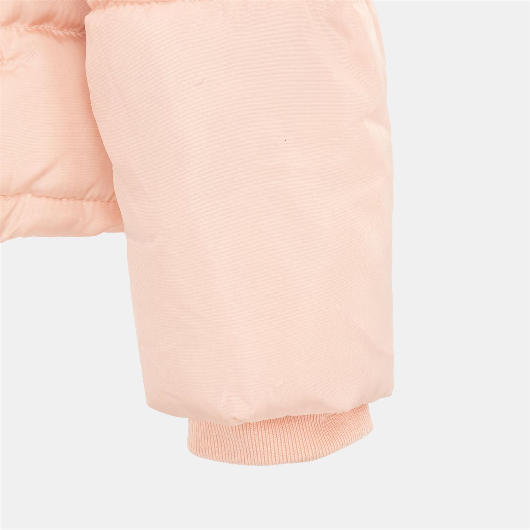 I Saw It First Solid Patterned Hooded Snap Button Fur Trim Ribbed Cuff Parka Jacket