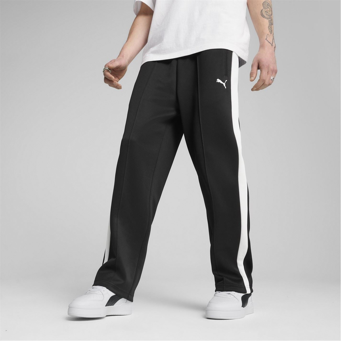 Puma Always On Relaxed Straight Open Hem Woven Tracksuit Joggers