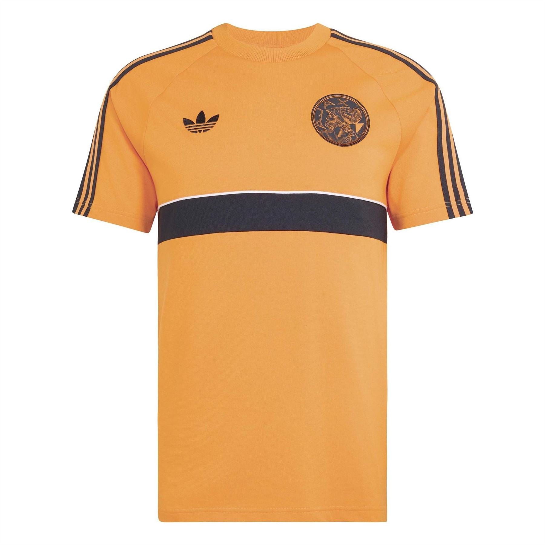 adidas Ajax Amsterdam Short Sleeve Cotton Crew Neck Slim Fit T-Shirt