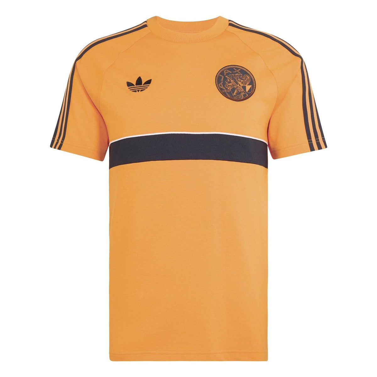 adidas Ajax Amsterdam Short Sleeve Cotton Crew Neck Slim Fit T-Shirt