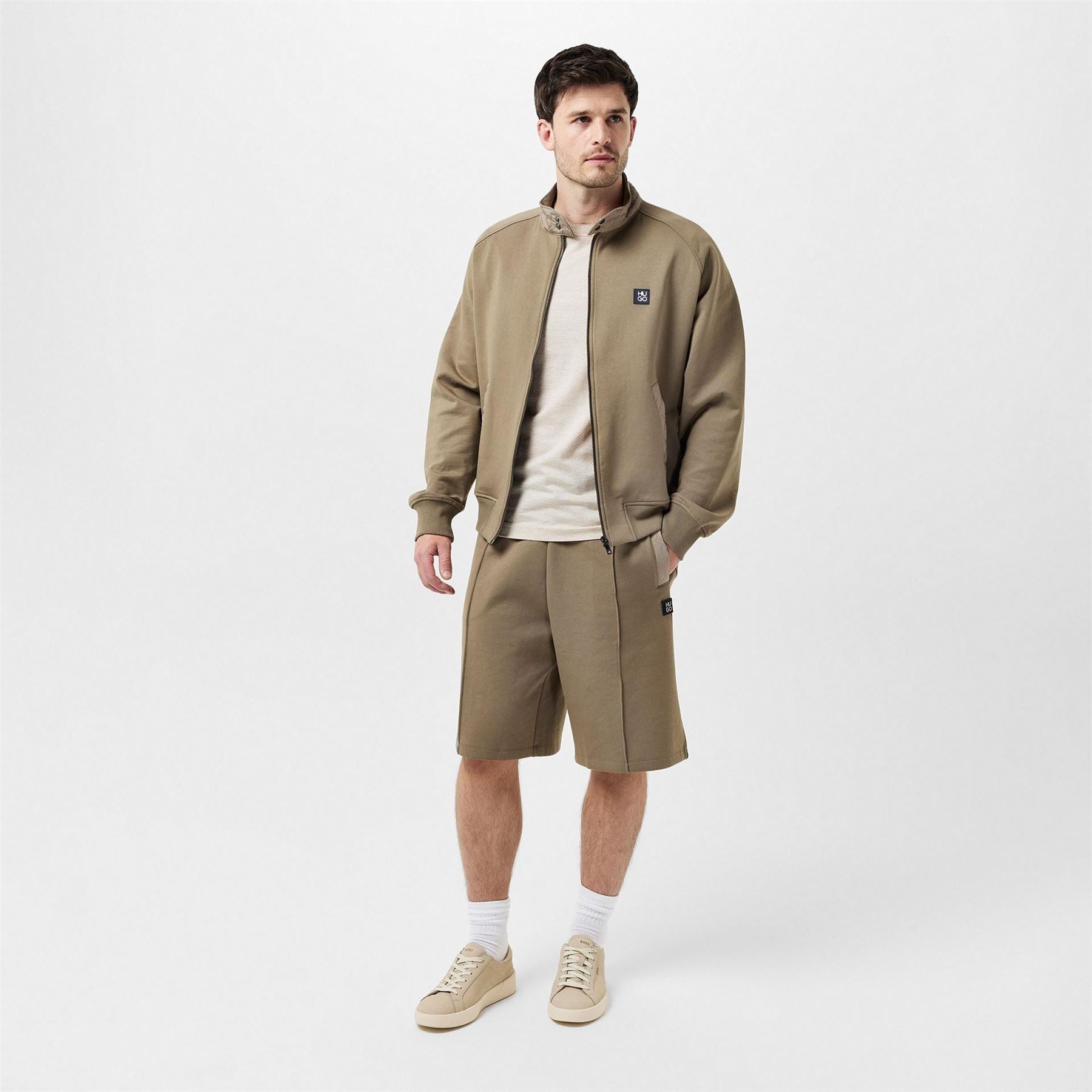 Hugo Mock Neck Regular Fit Sweatshirt