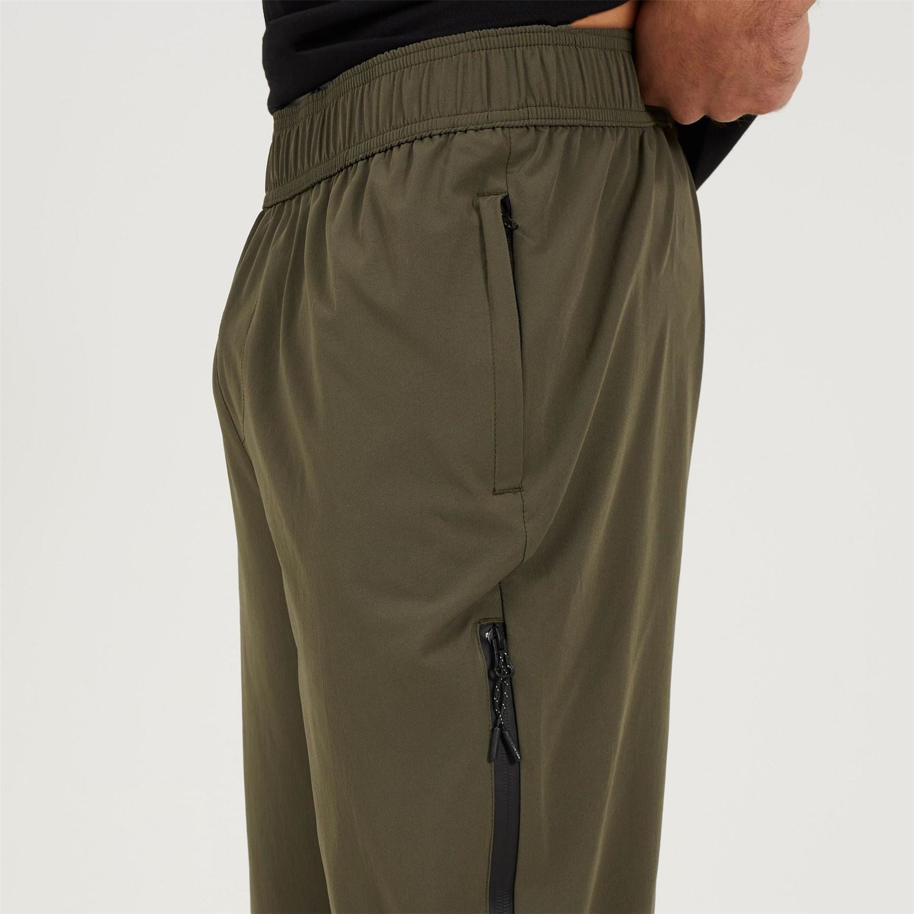 Brave Soul Mens Tech Style Khaki Trouser
