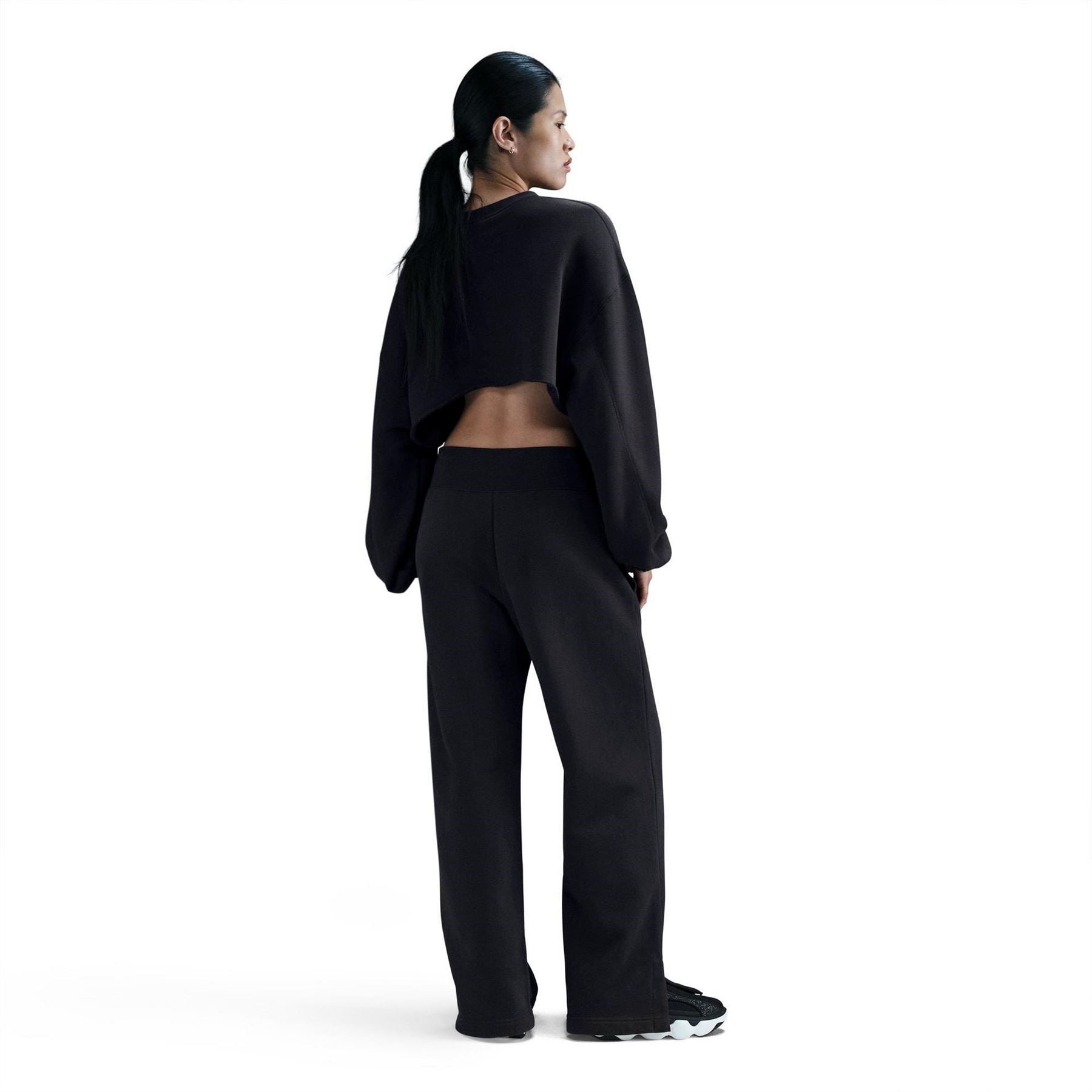 Nike Womens Sportswear Phoenix Fleece High Waisted Wide Leg Sweatpants