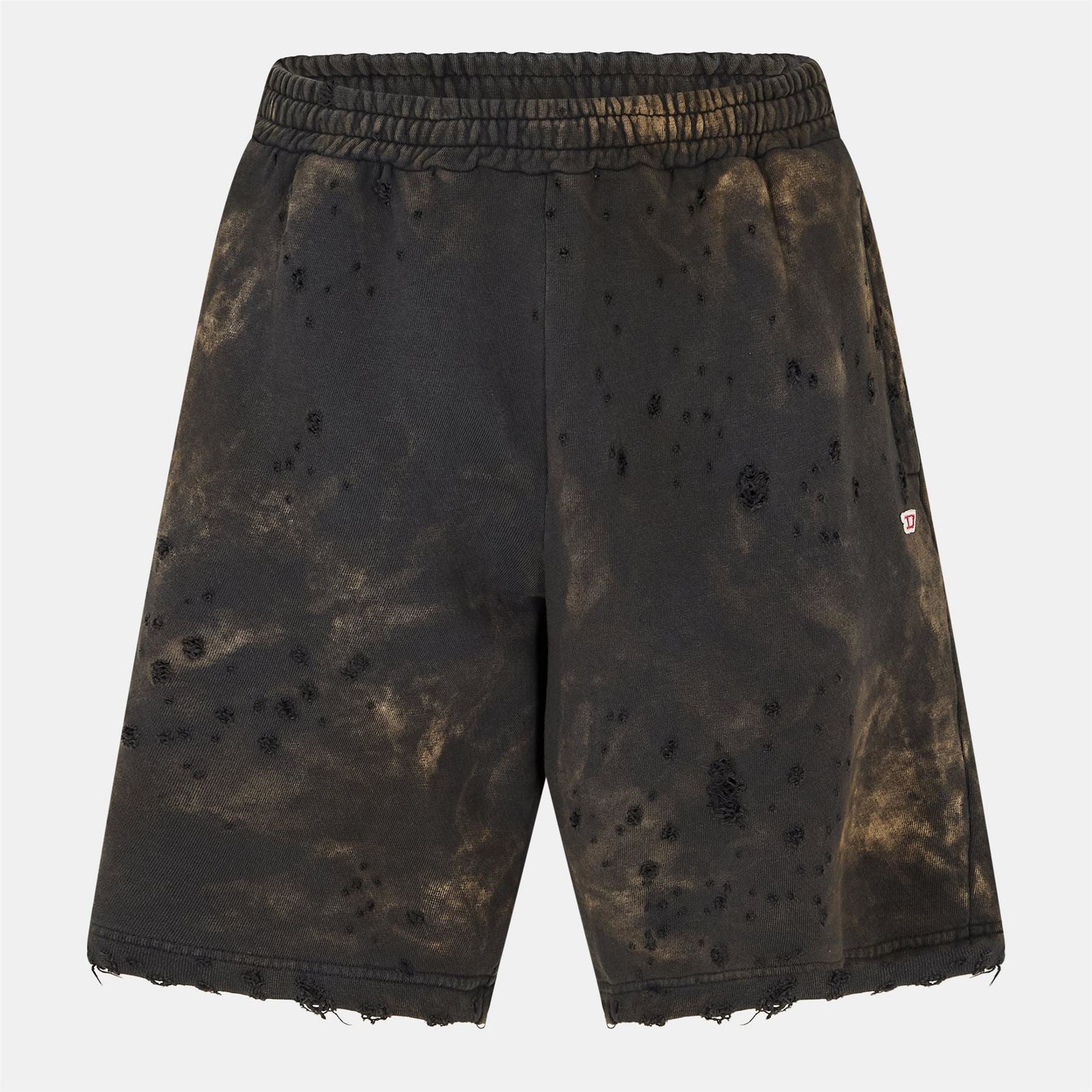Diesel Distressed Acid Wash Shorts
