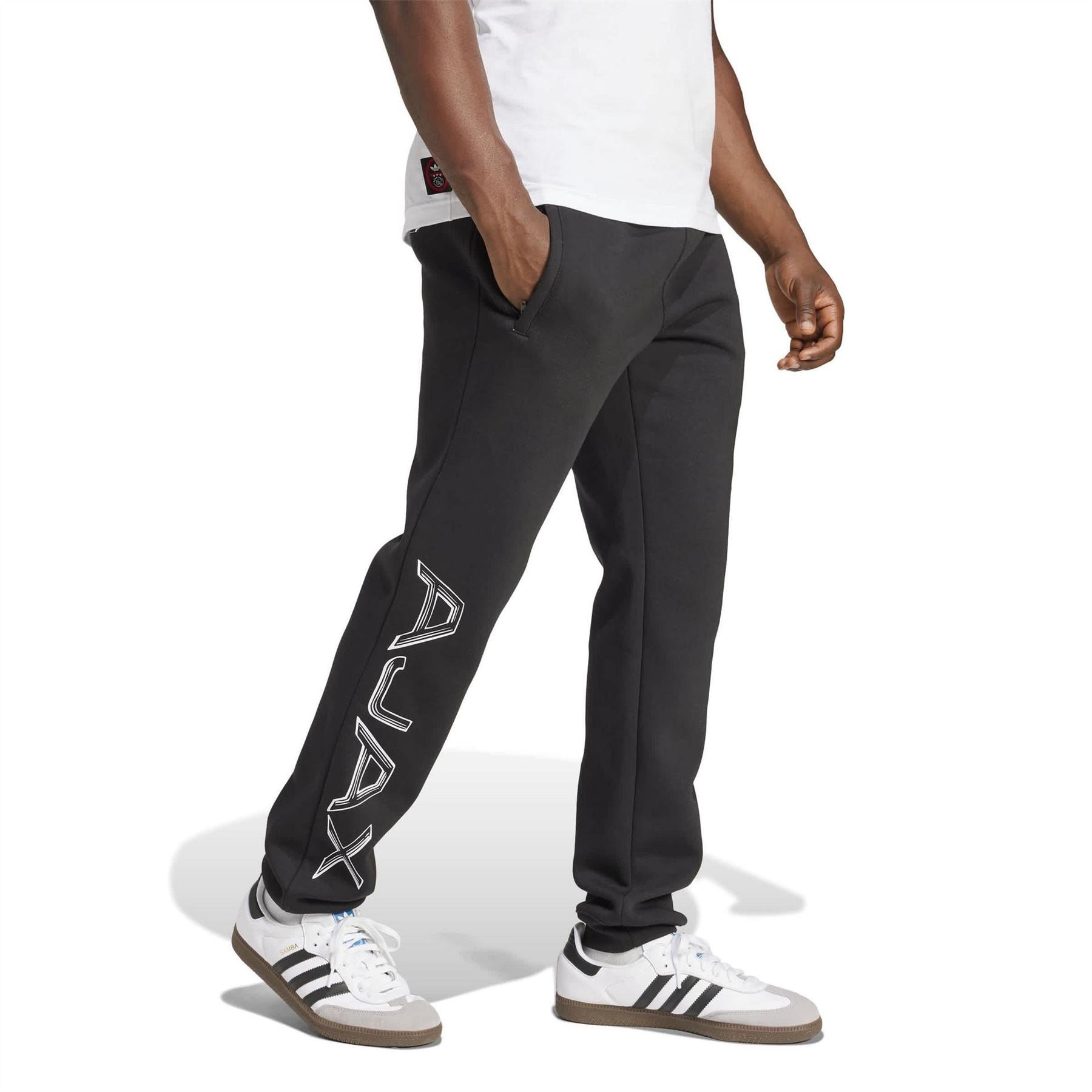 adidas Mens Ajax Graphic Tracksuit Bottoms