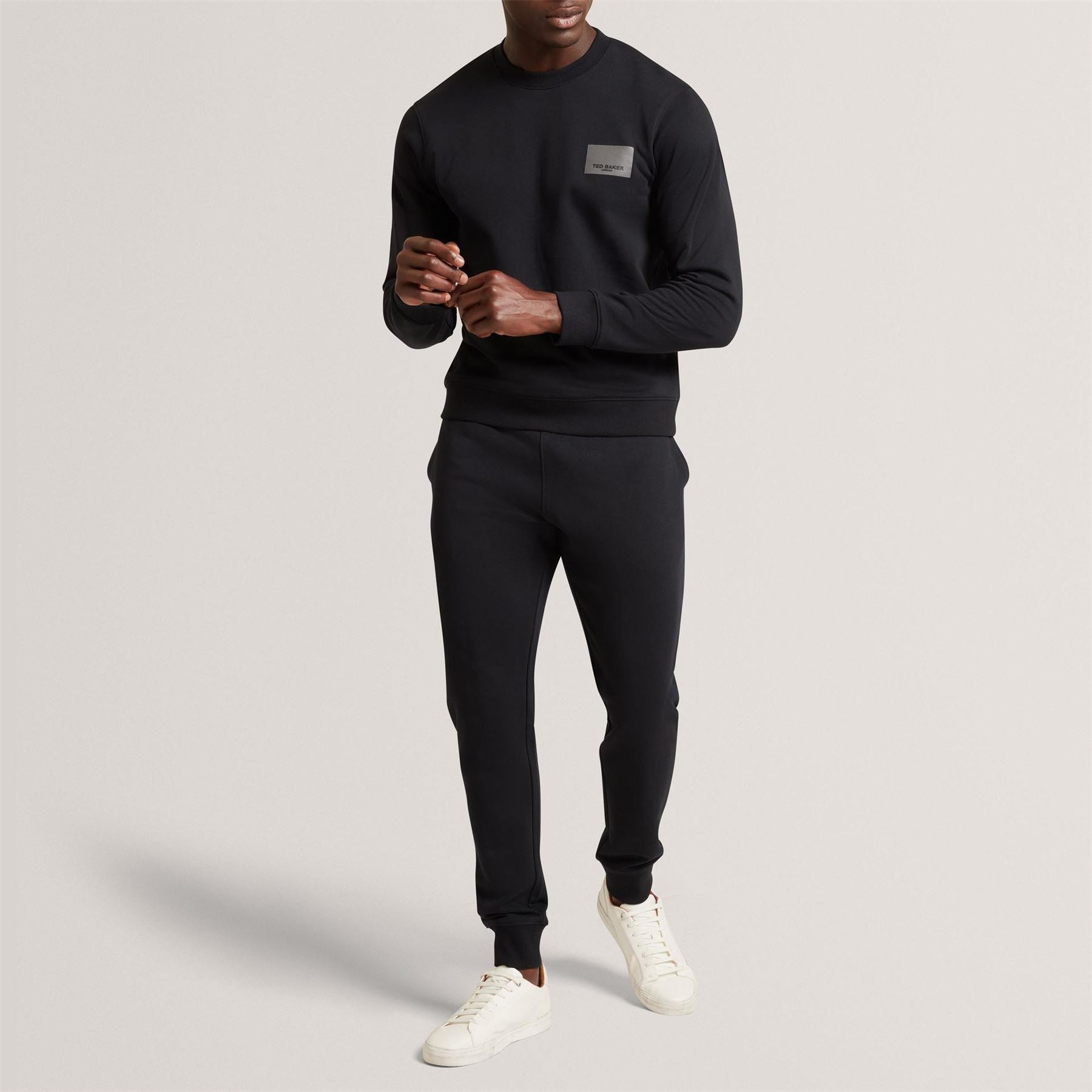 Ted Baker Baker Ls Logo Patch Sweatshirt