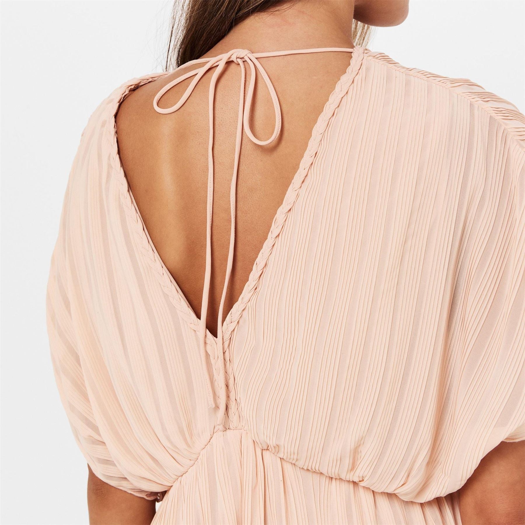 French Connection Chathia V-Neck Short Sleeve Mini Dress