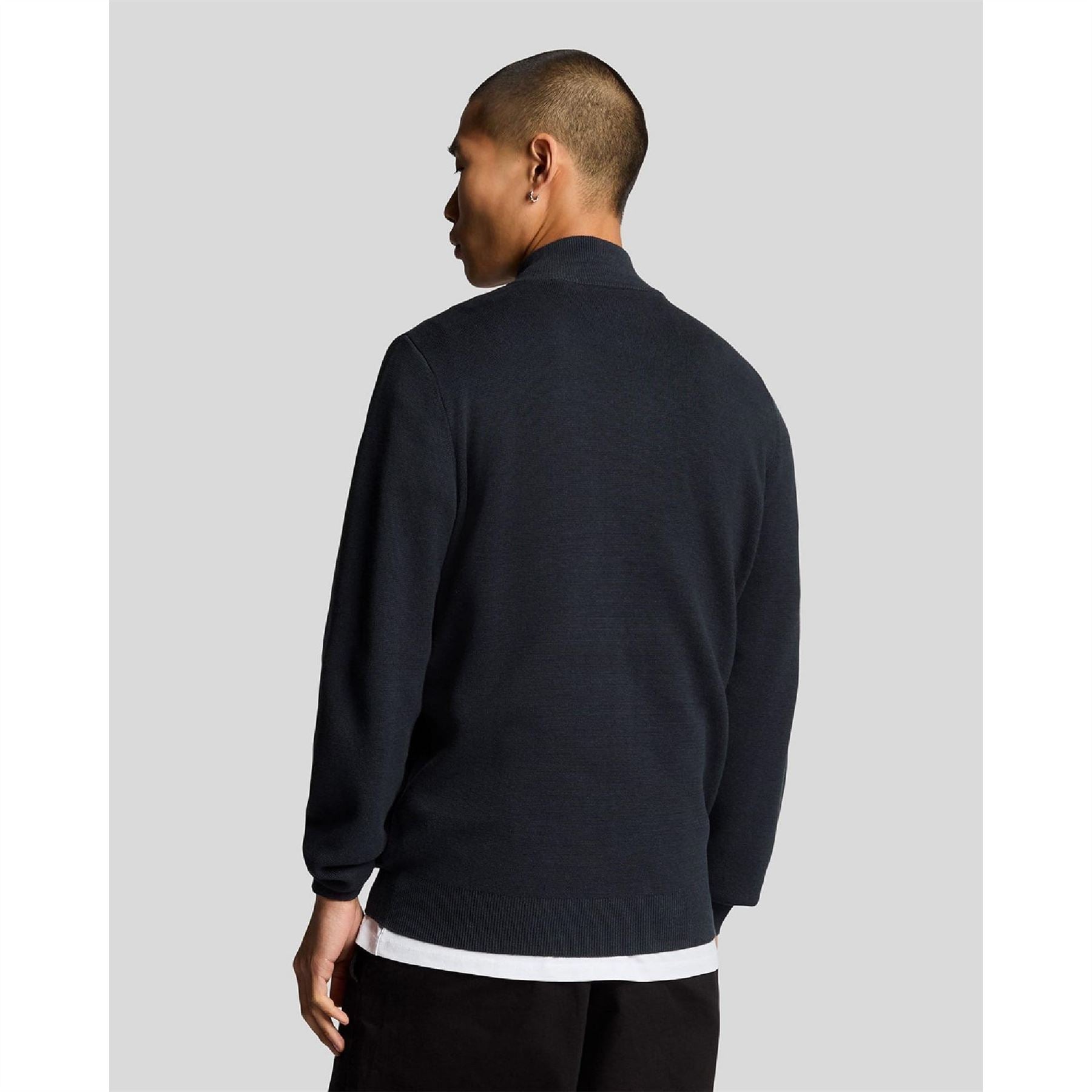 Lyle and Scott Hybrid Full Zip Knitted Jacket