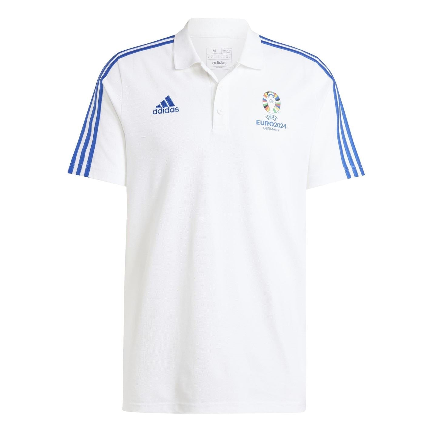 adidas Mens Uefa Euro24  Official Emblem Polo Shirt
