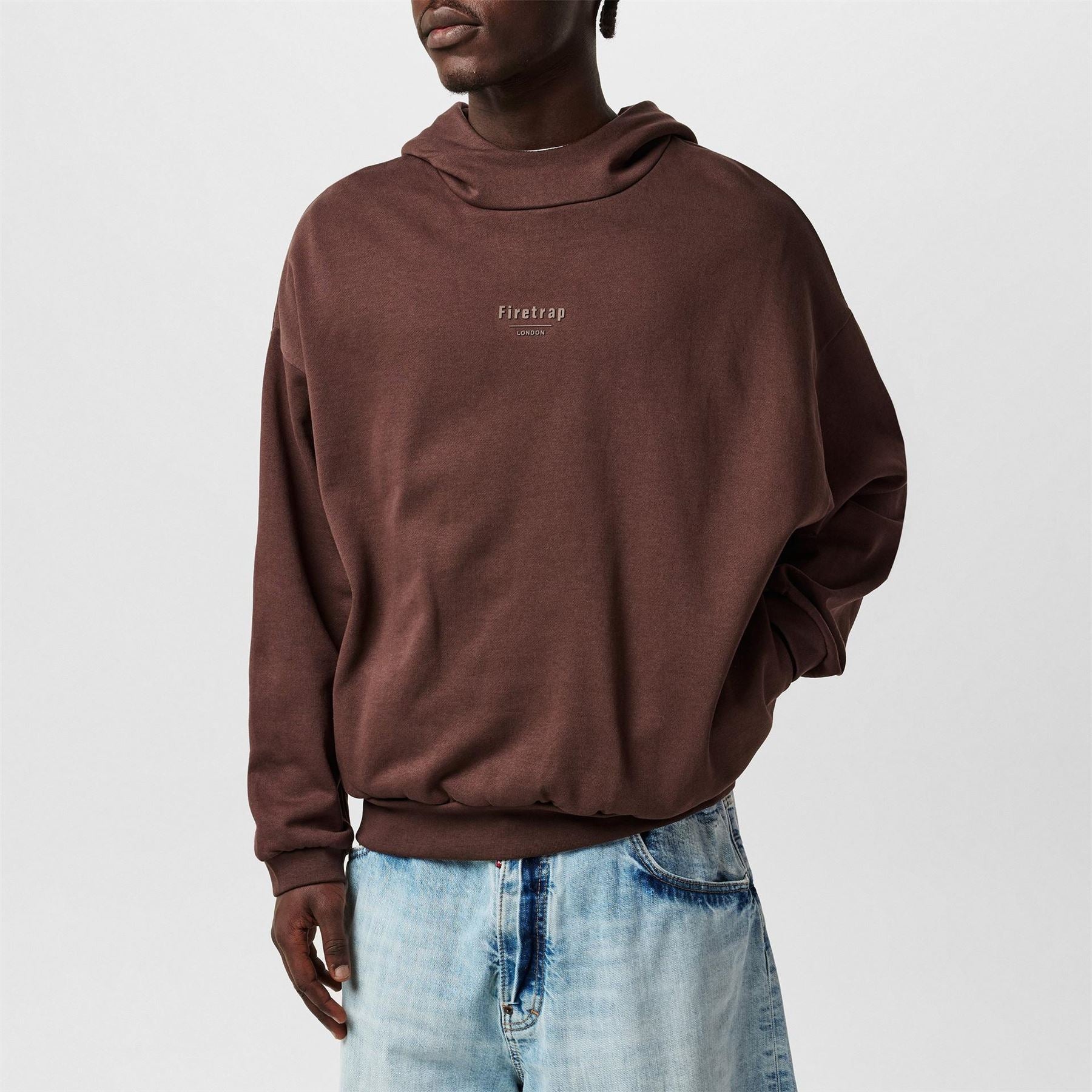 Firetrap Hooded Relaxed Fit Long Sleeve Sweatshirt