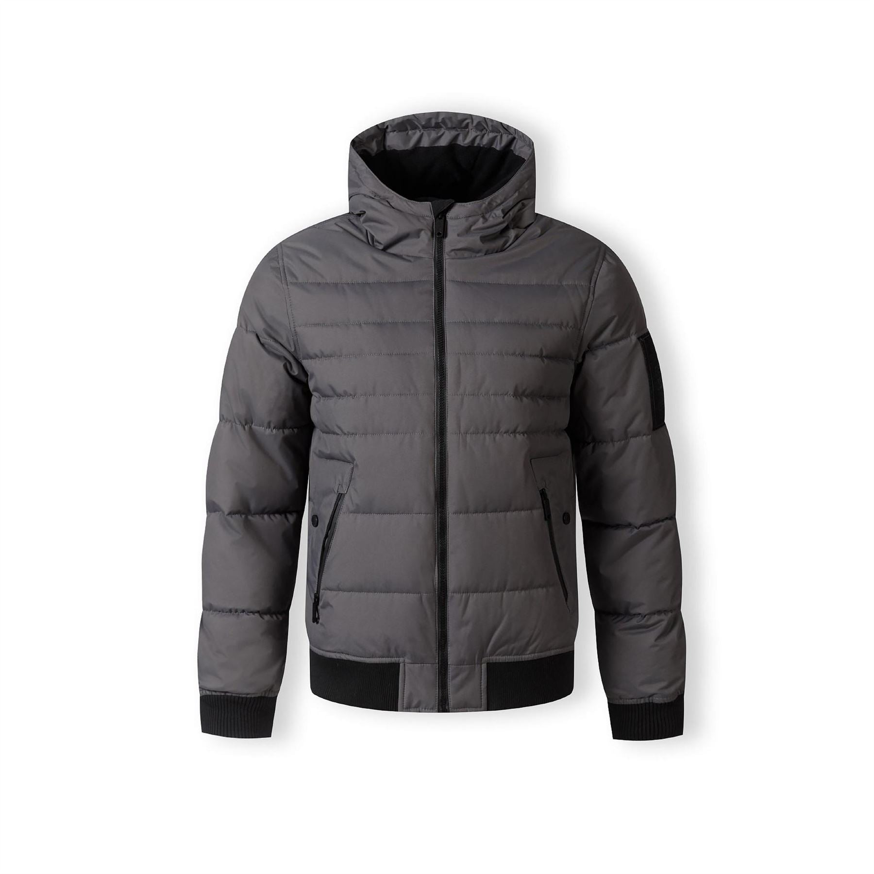 Minoti Men Padded Jacket With Hood Grey