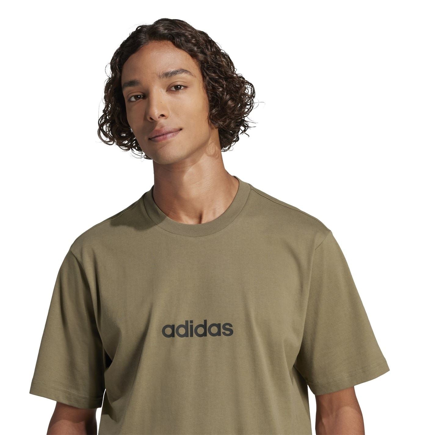 adidas Mens Essentials Single Jersey Logo T-Shirt