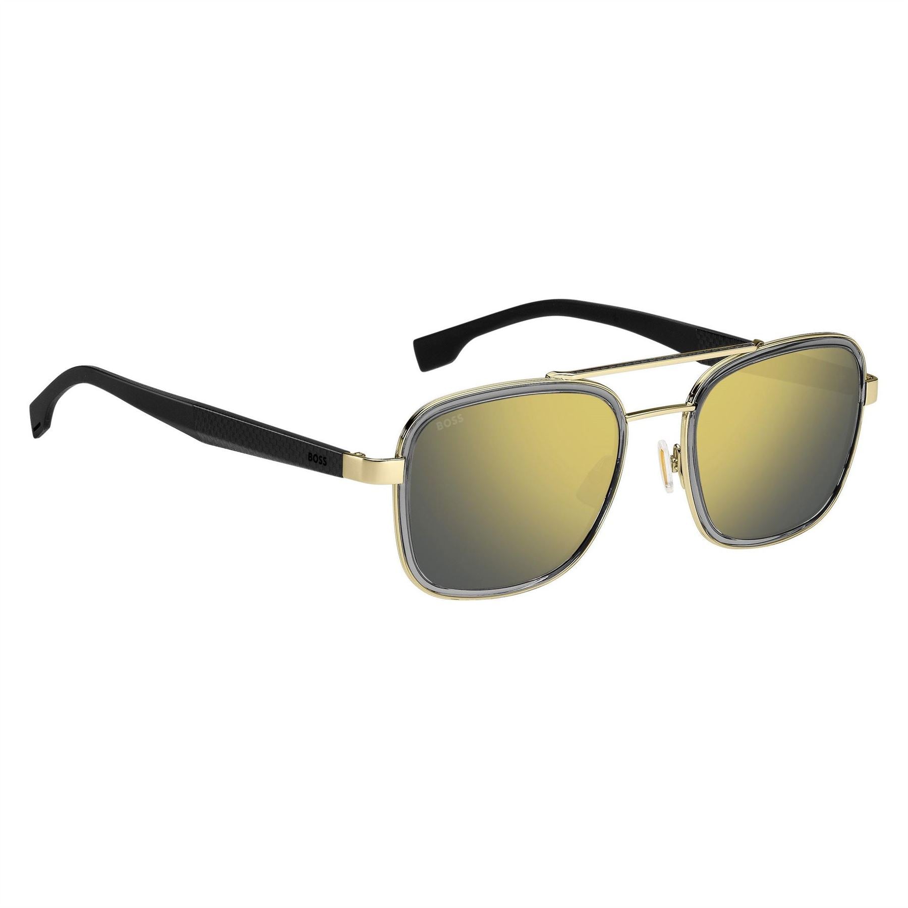 Boss Double Bridge Round Sunglasses