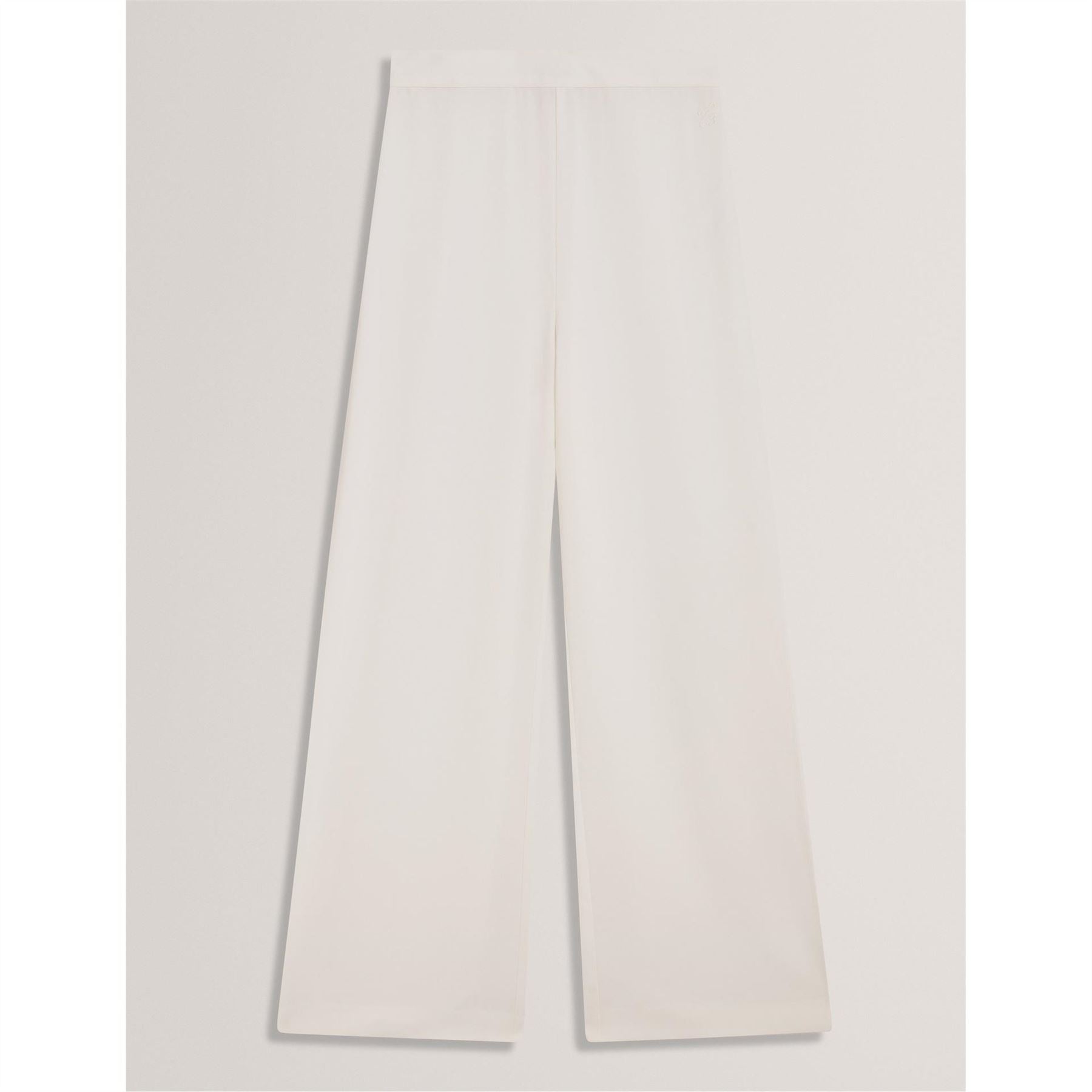 Ted Baker Solid Patterned Wide Leg Trousers