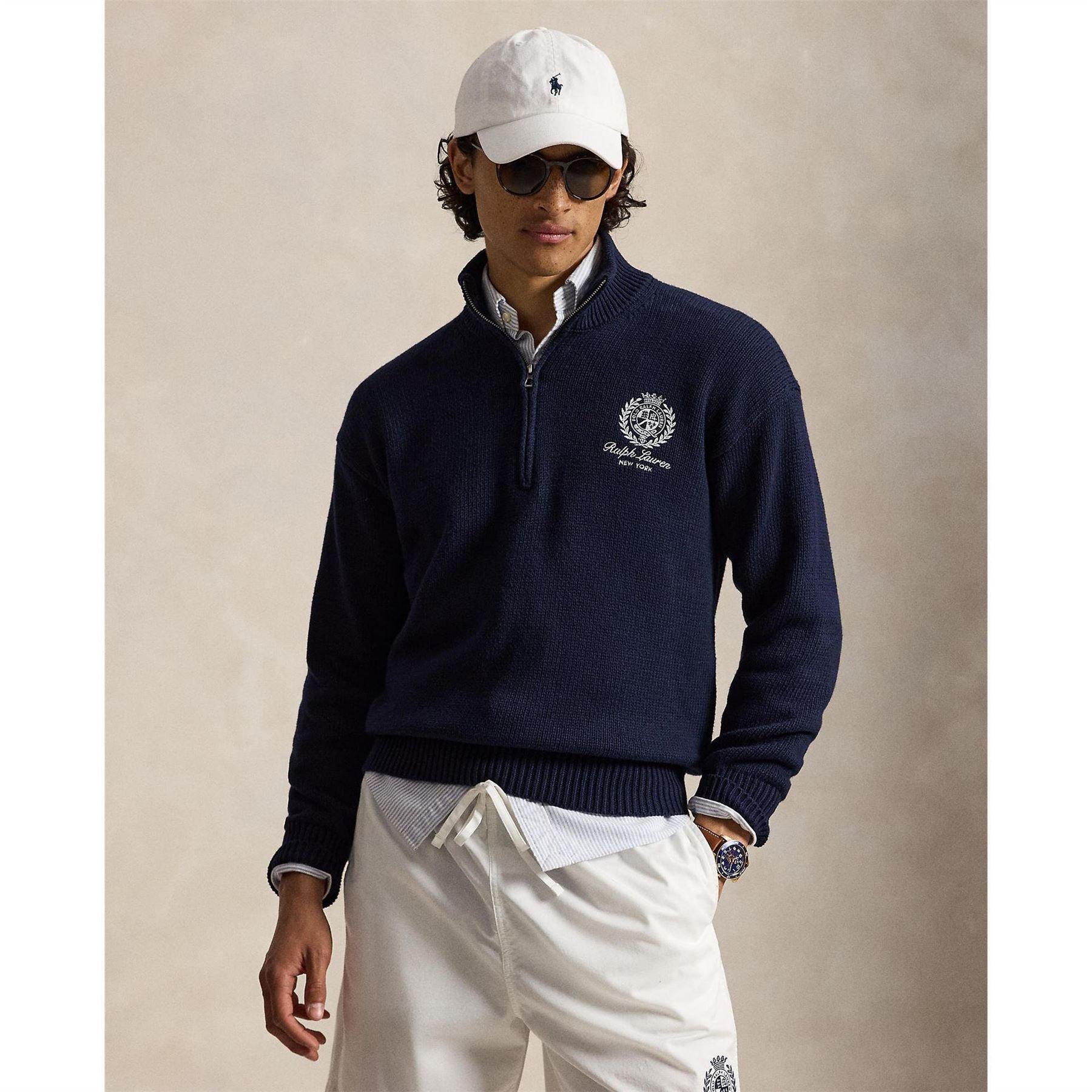 Polo Ralph Lauren Relaxed Fit Quarter Zip Jumper