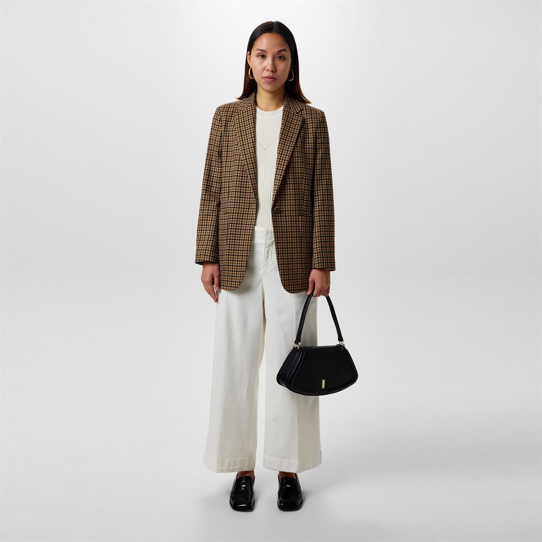 Boss C_tahiana D Trousers, Concealed Button Fastening