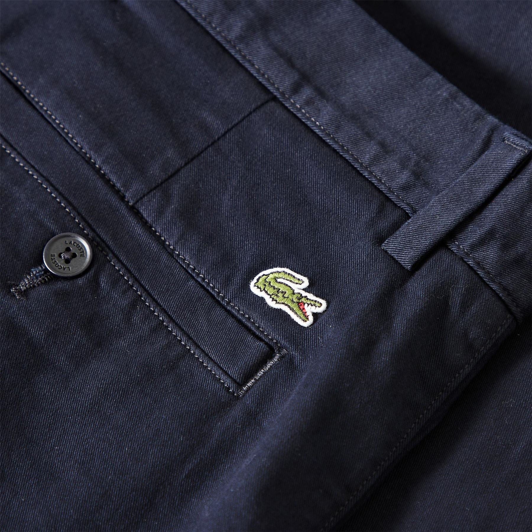Lacoste Slim Solid Patterned Chinos