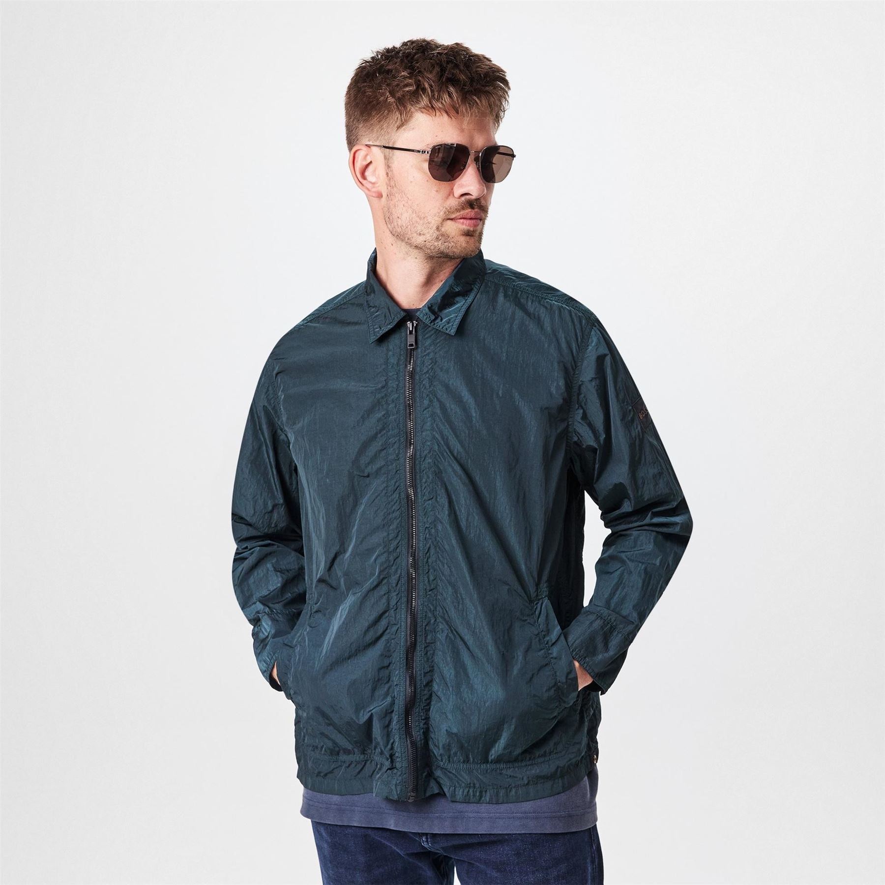 Boss Leejay1m Orange Overshirt