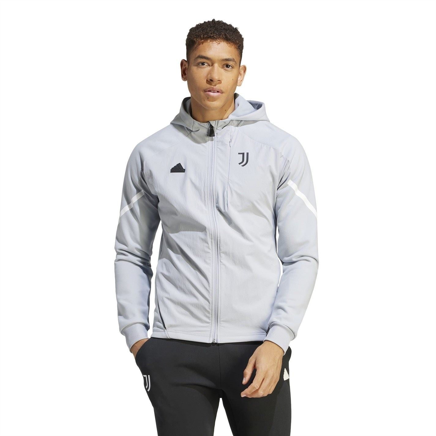 adidas Juventus Designed For Gameday Full Zip Hoodie Adults
