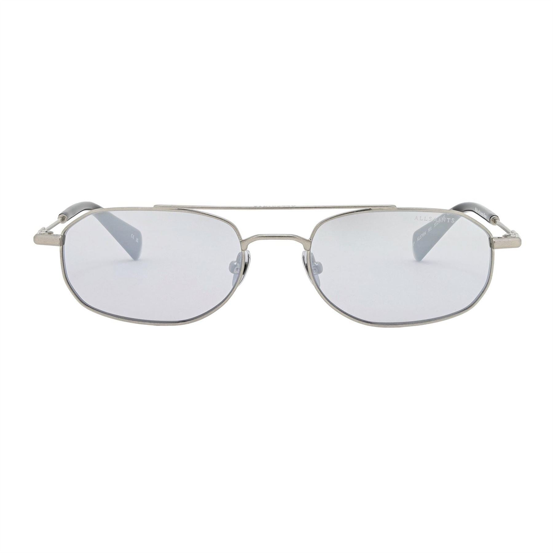 AllSaints Rectangle Double Bridge Full Rim Sunglasses