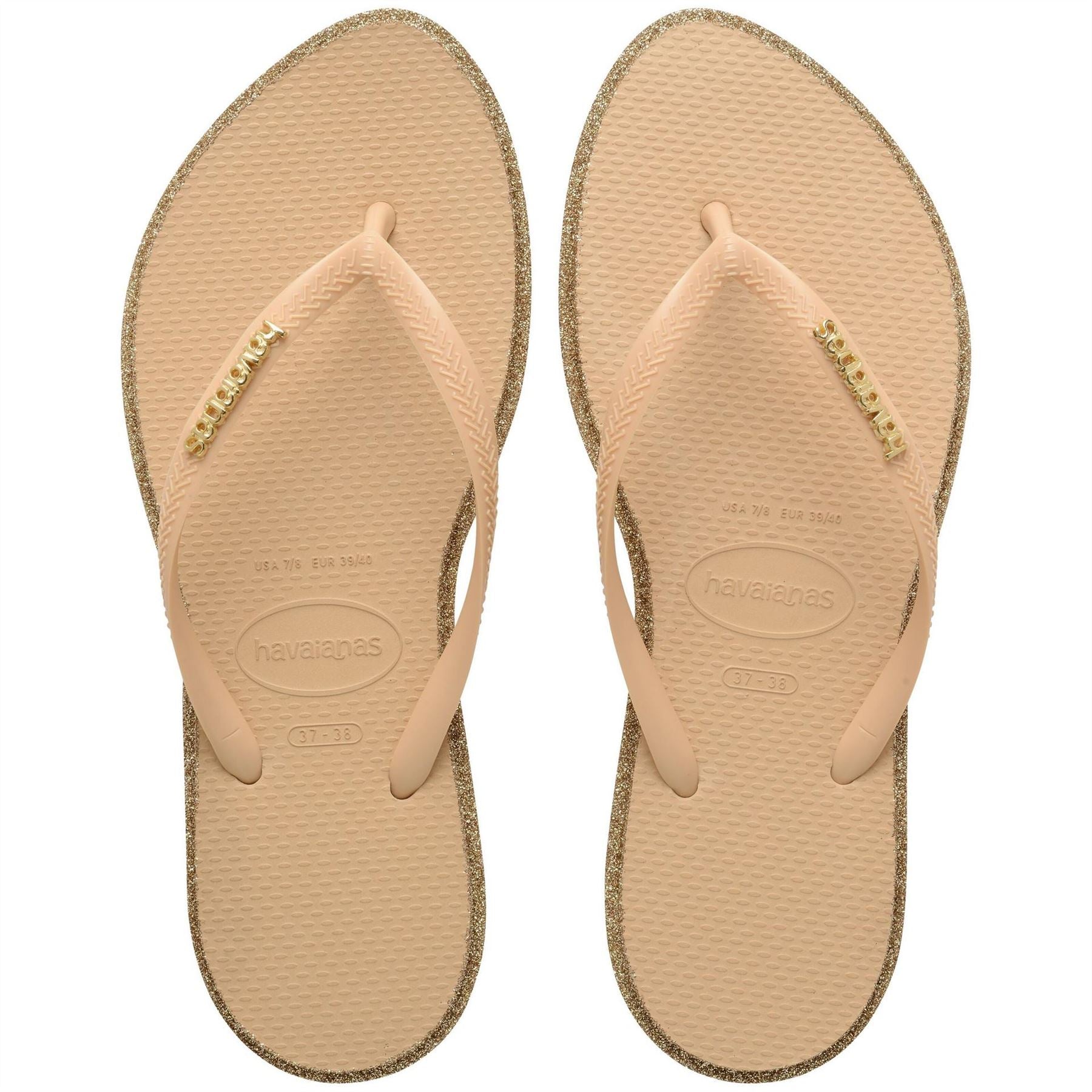 Havaianas Slim Point Glitter Flip Flops