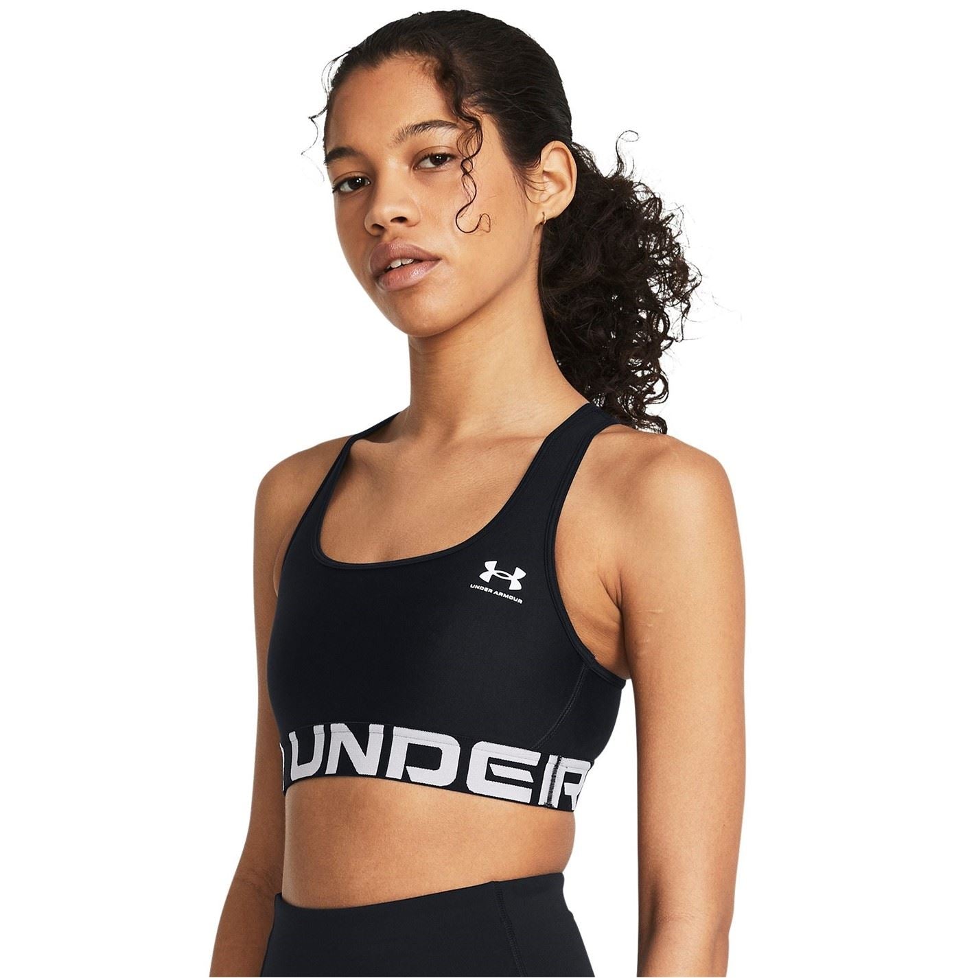 Under Armour Womens Armour Heatgear® Armour Mid Branded Sports Bra