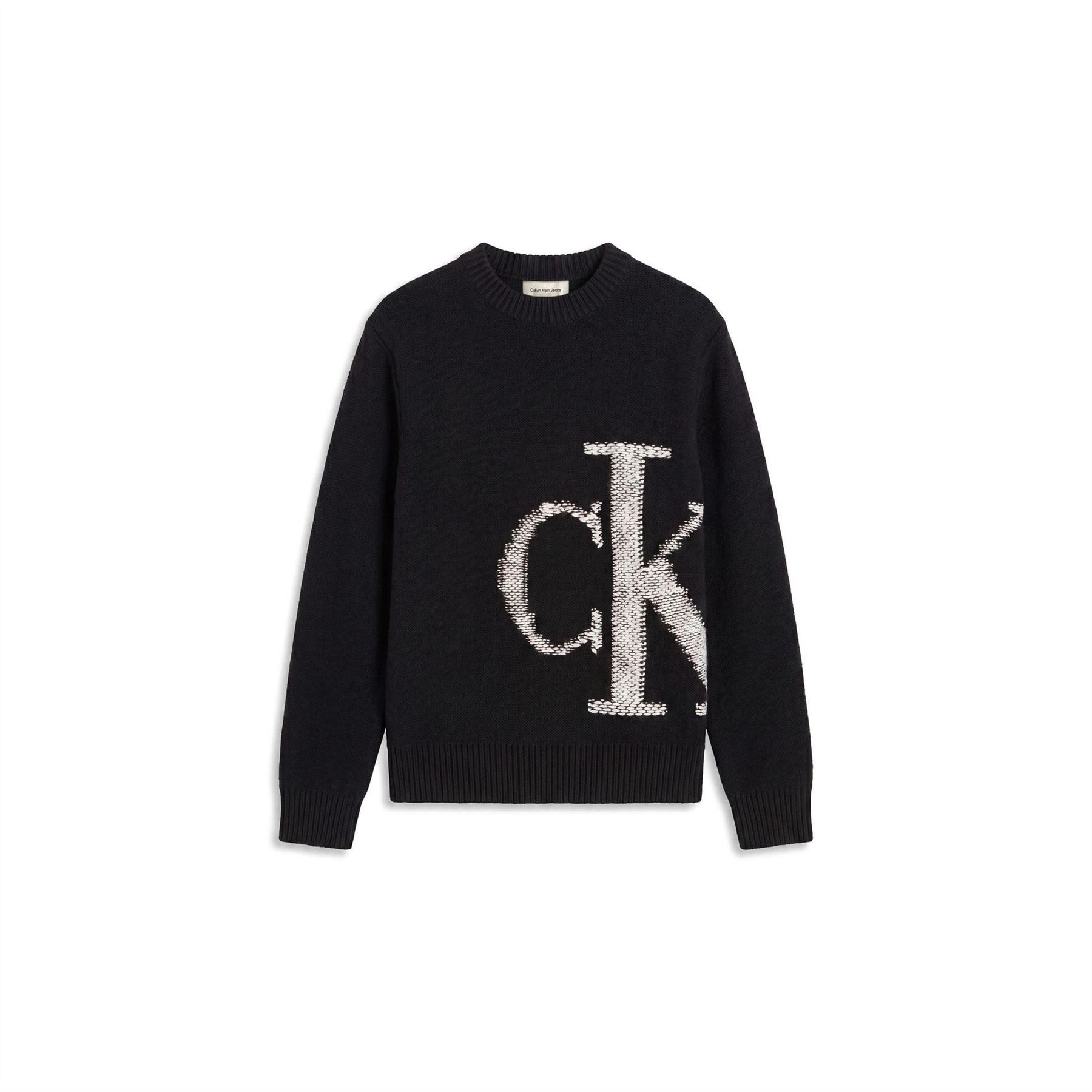 Calvin Klein Jeans Mono Cotton Crew Neck Jumper