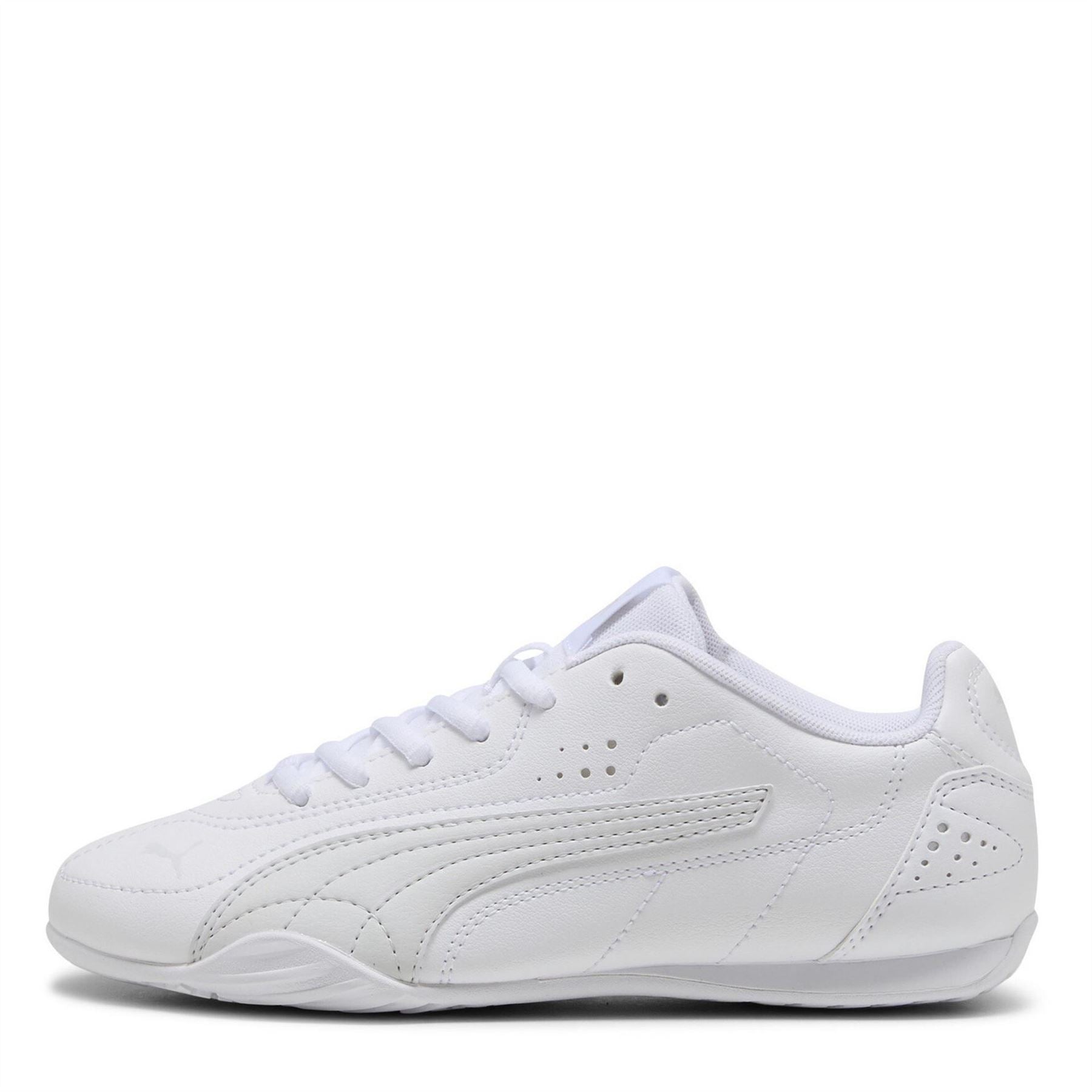 Puma Low Top Round Toe Flat Heel Sneakers