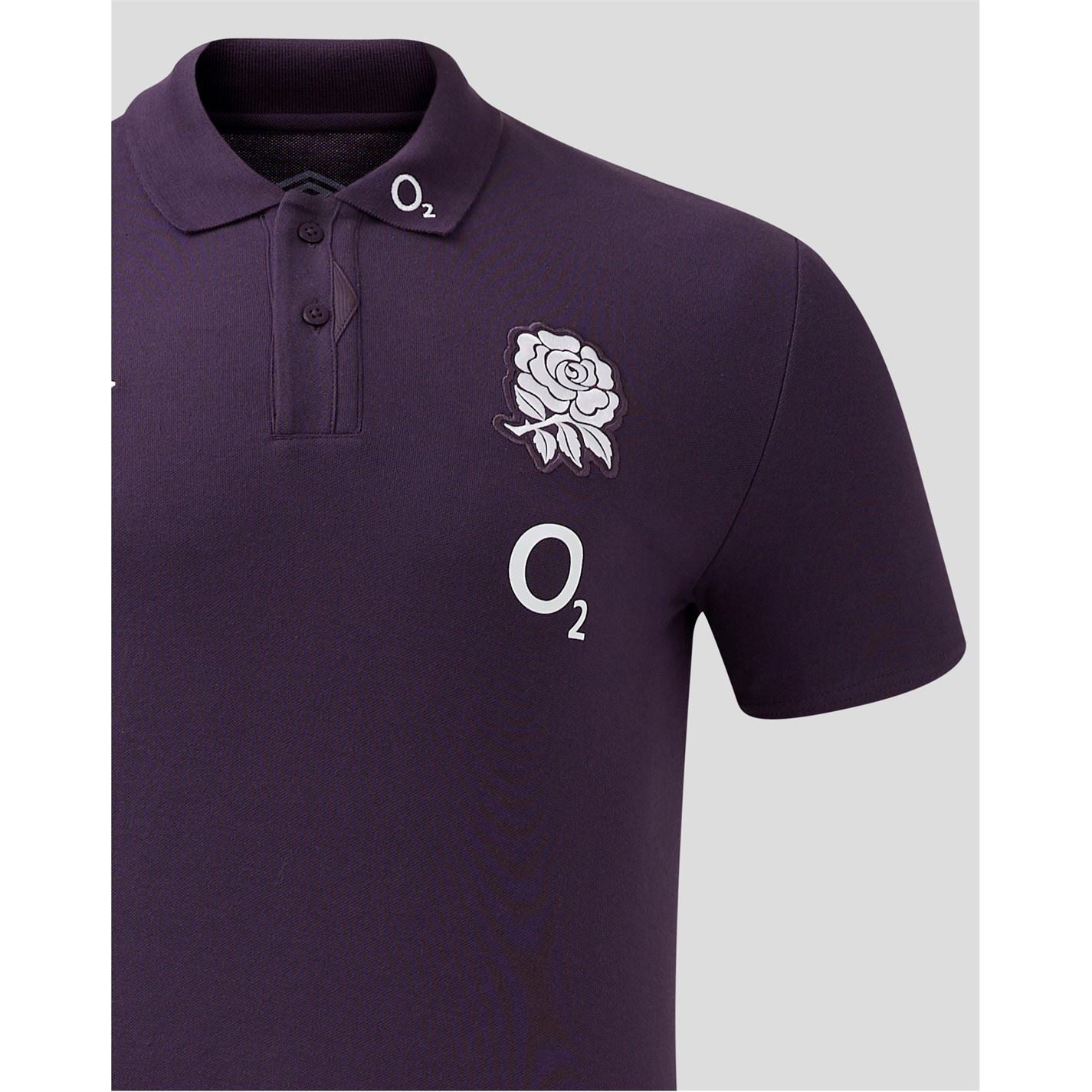 Umbro England Rugby Polo Shirt 2024 Adults
