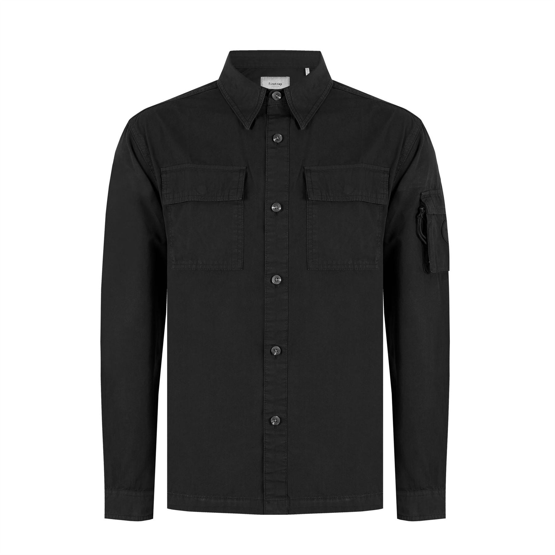 Firetrap Andor Cotton Long Sleeve Utility Overshirt