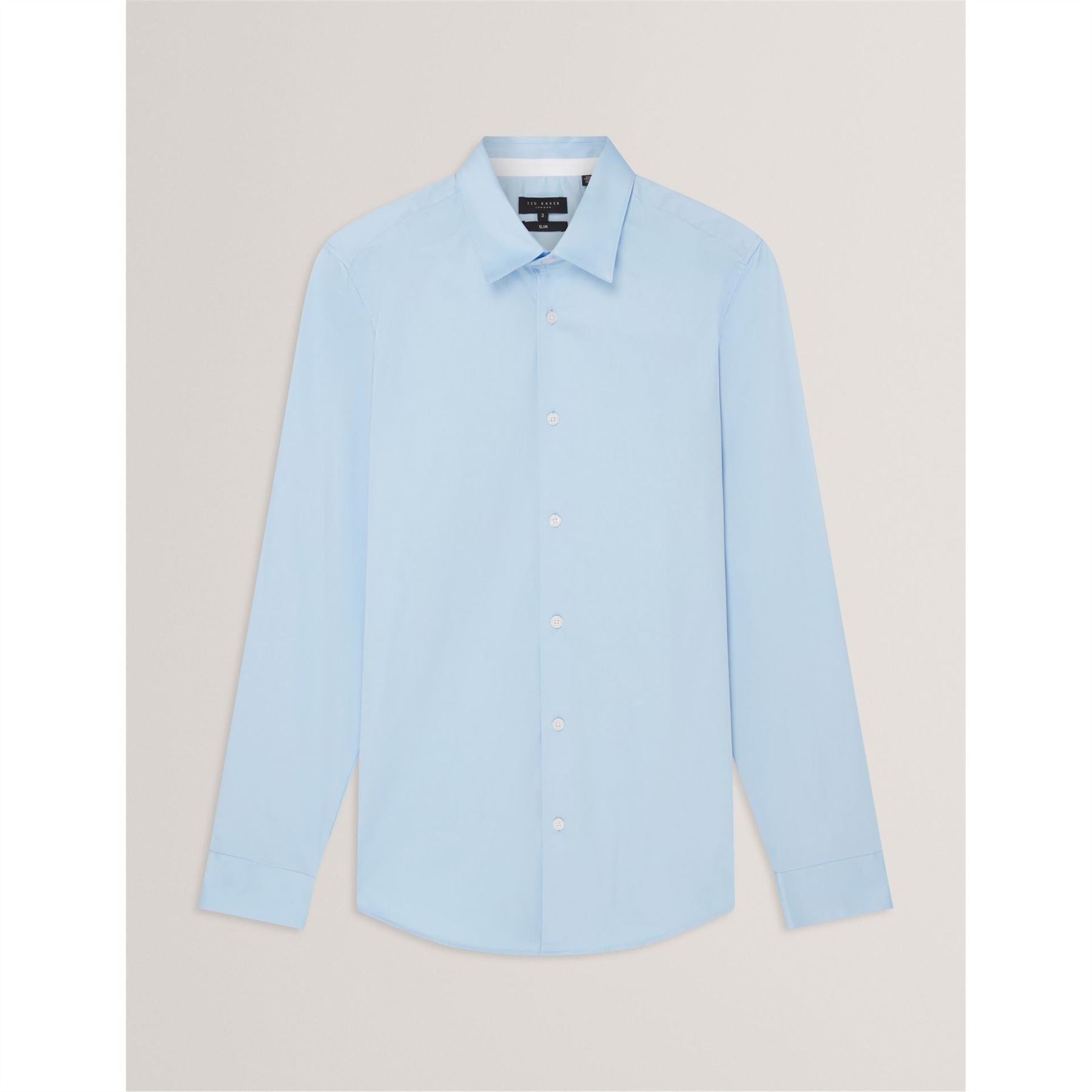 Ted Baker Collared Neck Long Sleeve Point Collar Shirt