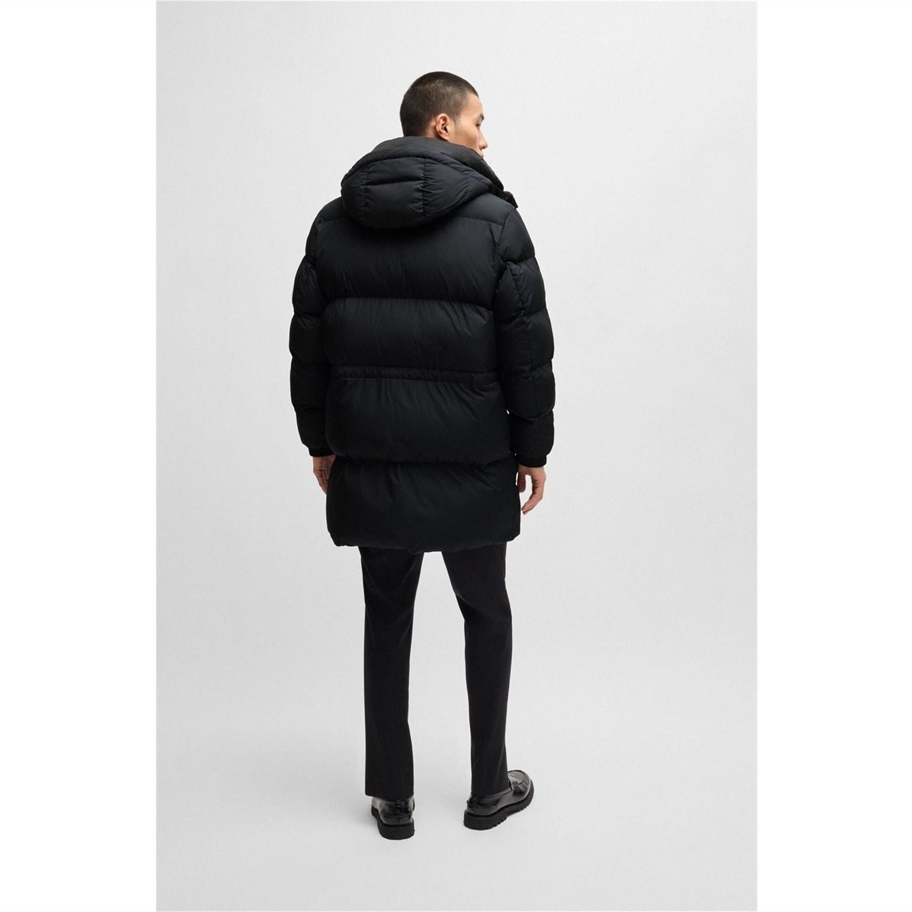 Boss H Condolo2 BOSS Black Weather Resistant Technical Parka