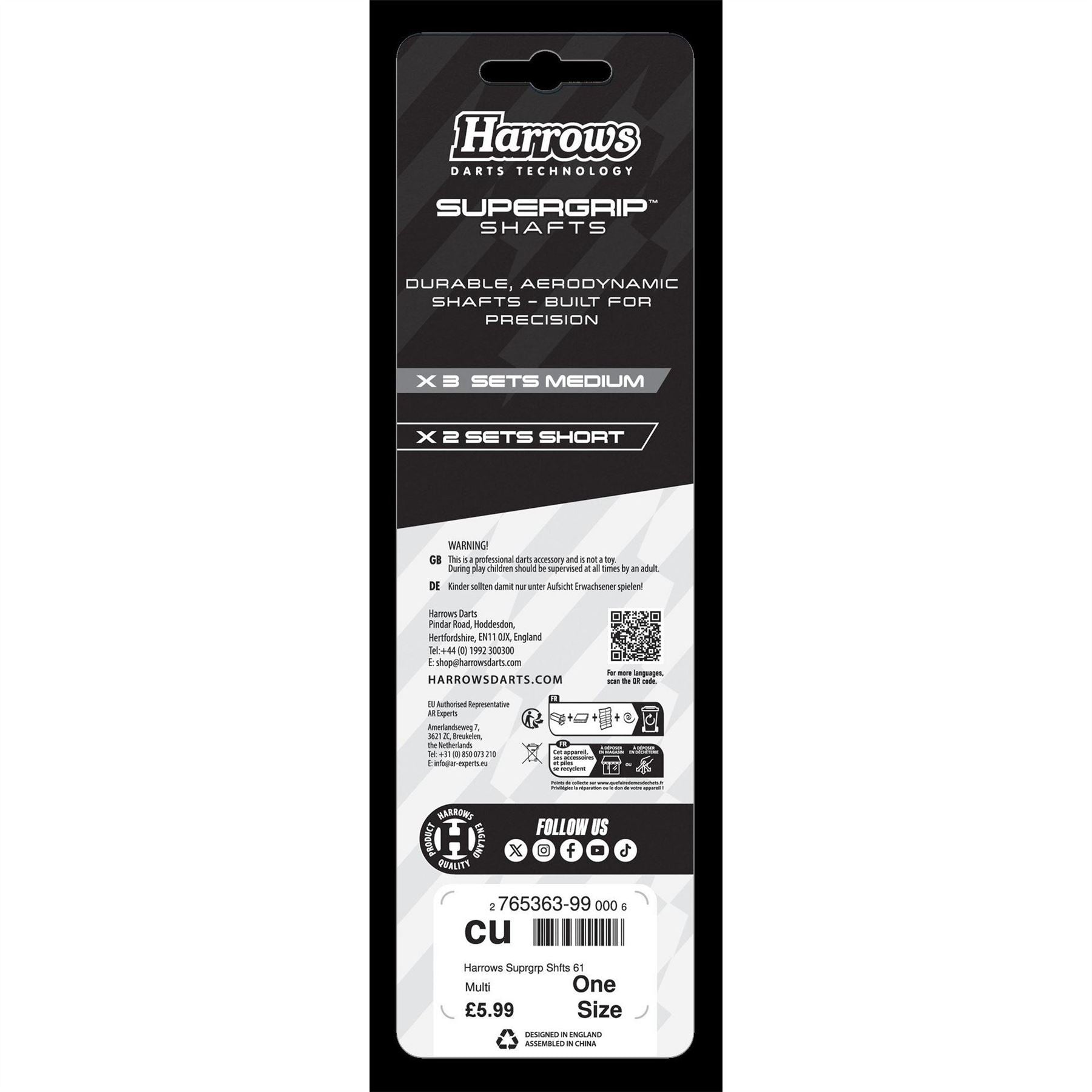 Harrows Darts Suprgrp Shfts 61