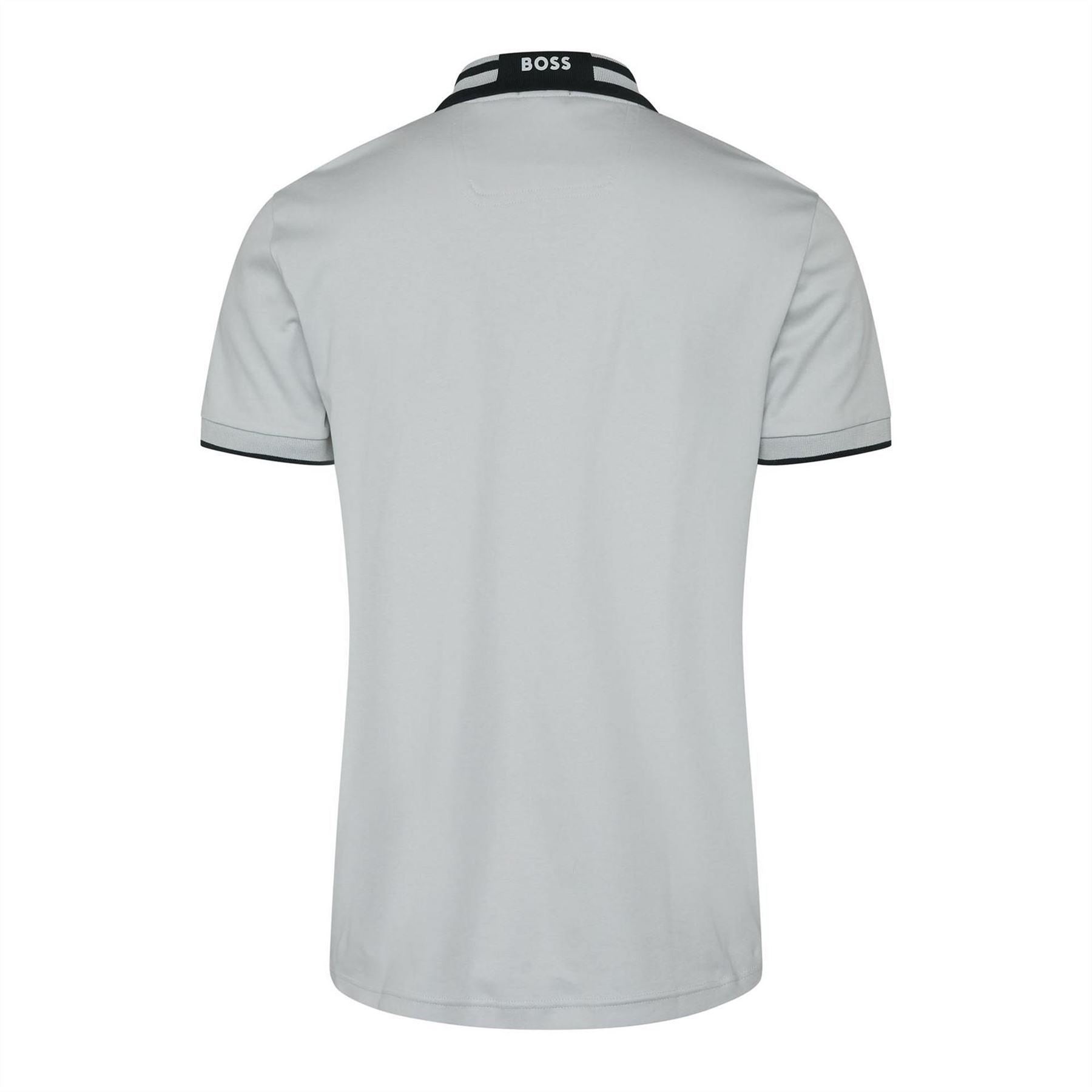 Boss Tape Stripe Collar Polo Shirt