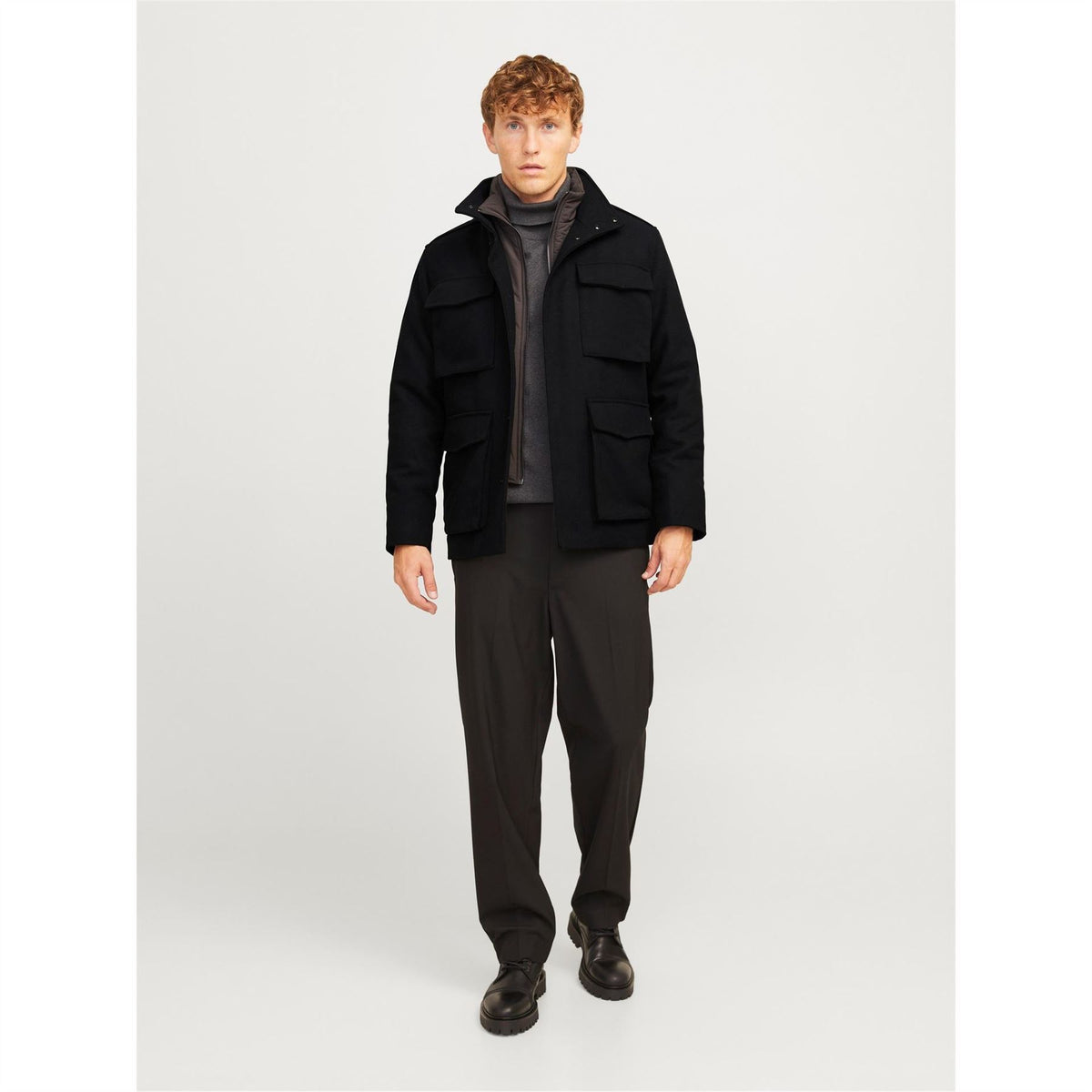 Jack and Jones Alex High Neck Flap Pocket Field Jacket